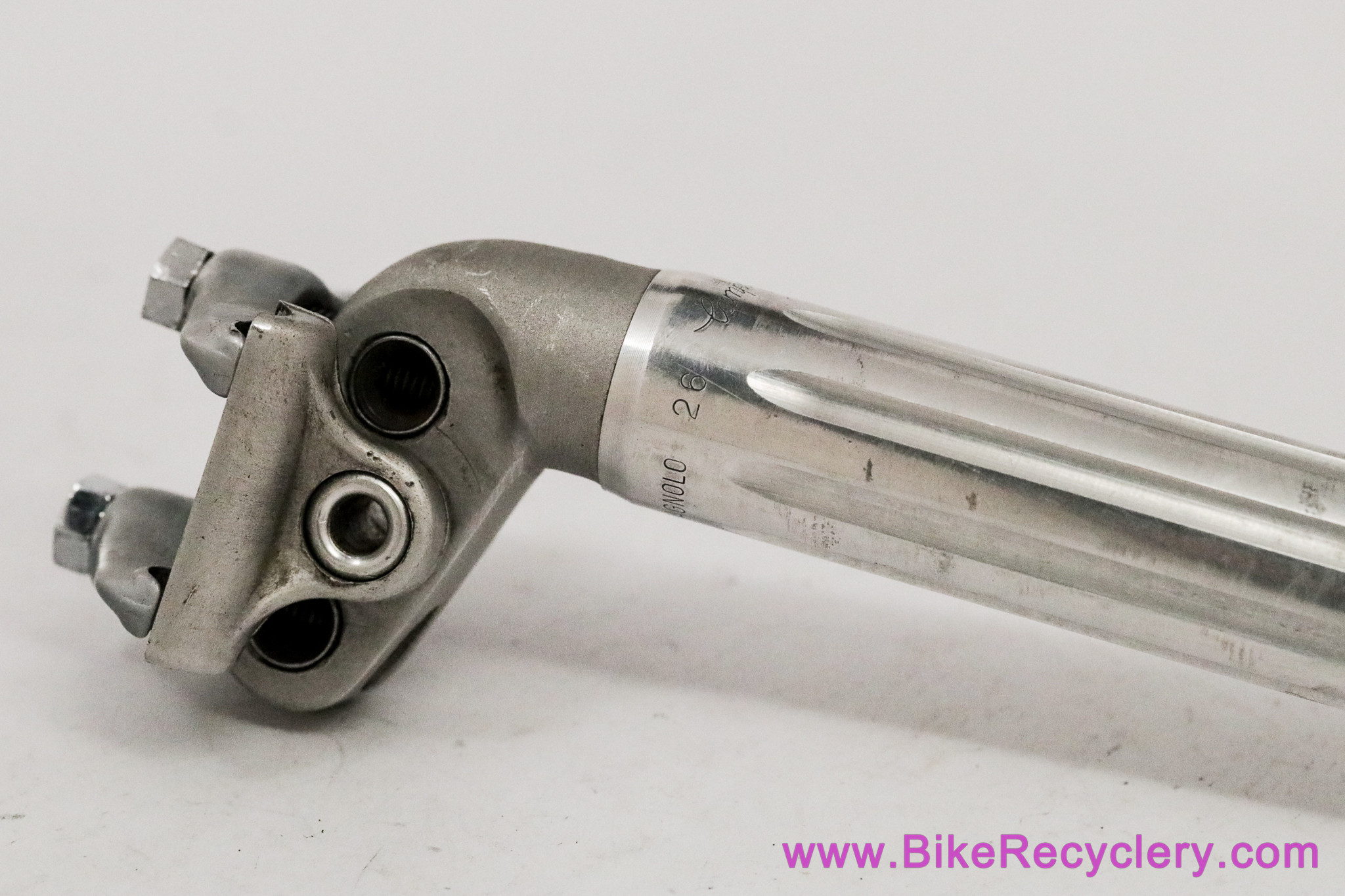 Campagnolo Super Record 2-Bolt Fluted Seatpost: 1st Gen 1970's! - 26.0mm - Alloy Ears (Near Mint+ Low Miles)