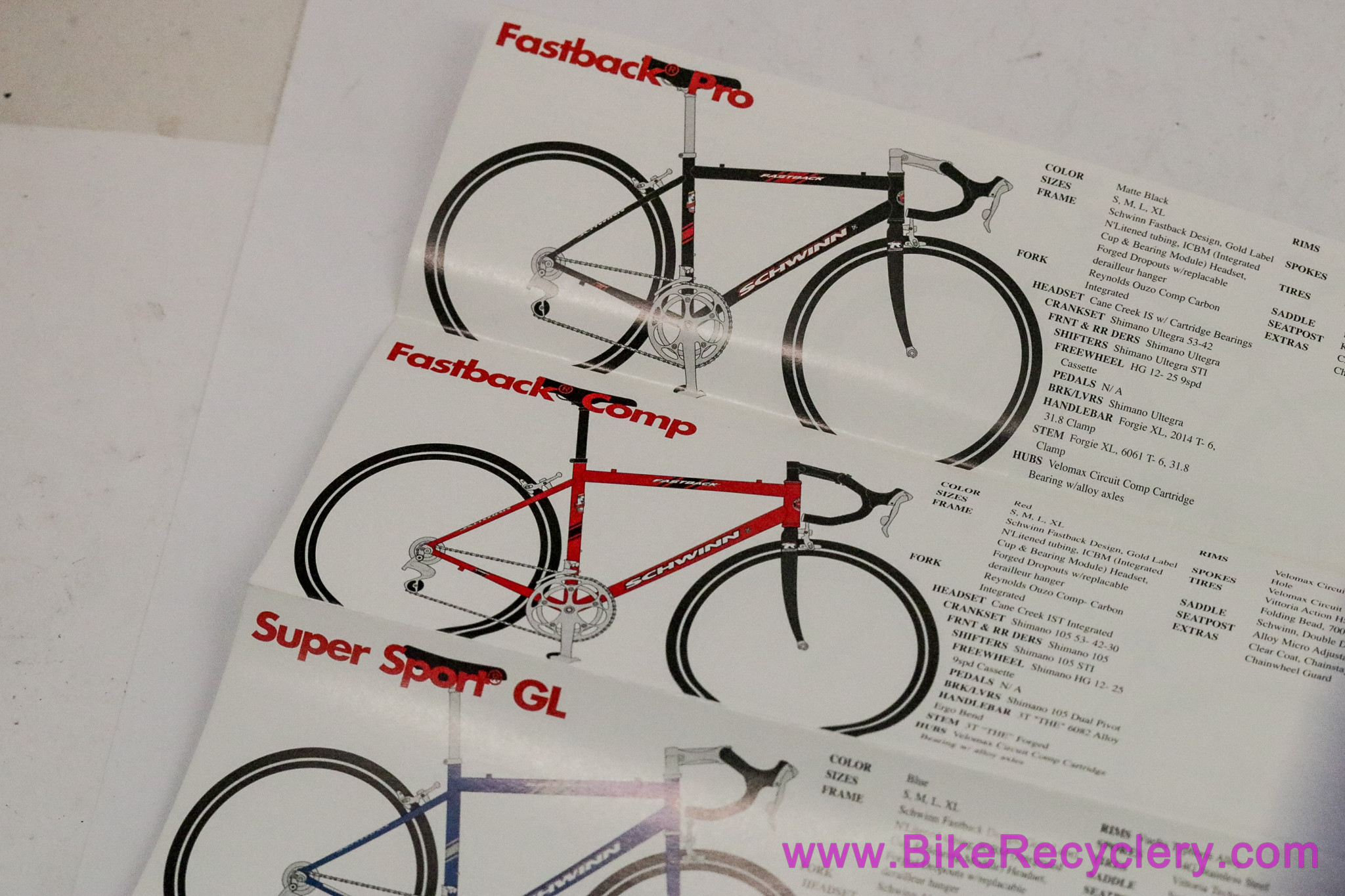 2002 Schwinn Catalog: Rocket 88 Stage 2 / Fastback Pro / Moab SL