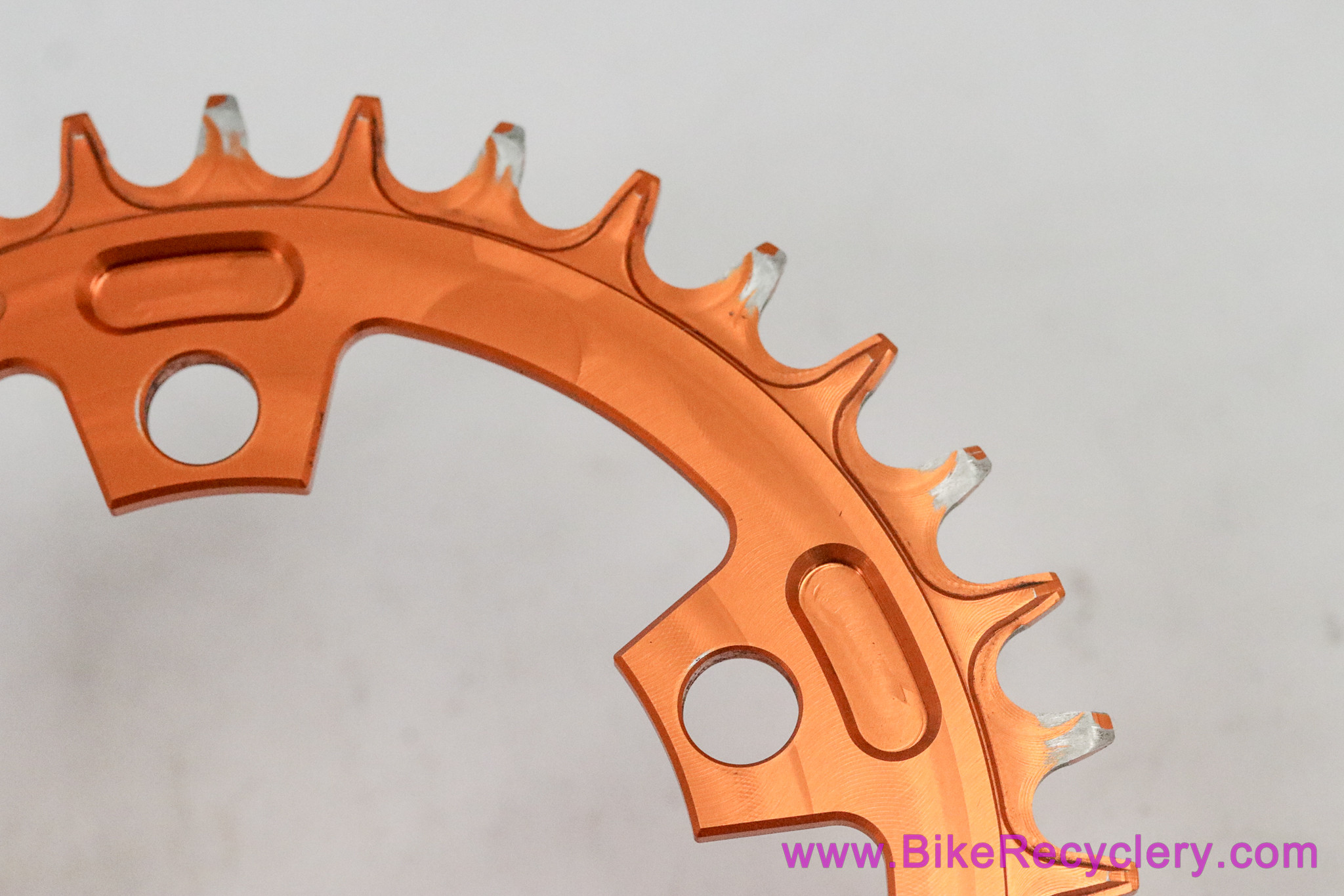 Stridsland 94mm BCD Narrow-Wide Chainring: 36t - Gold/Orange Ano