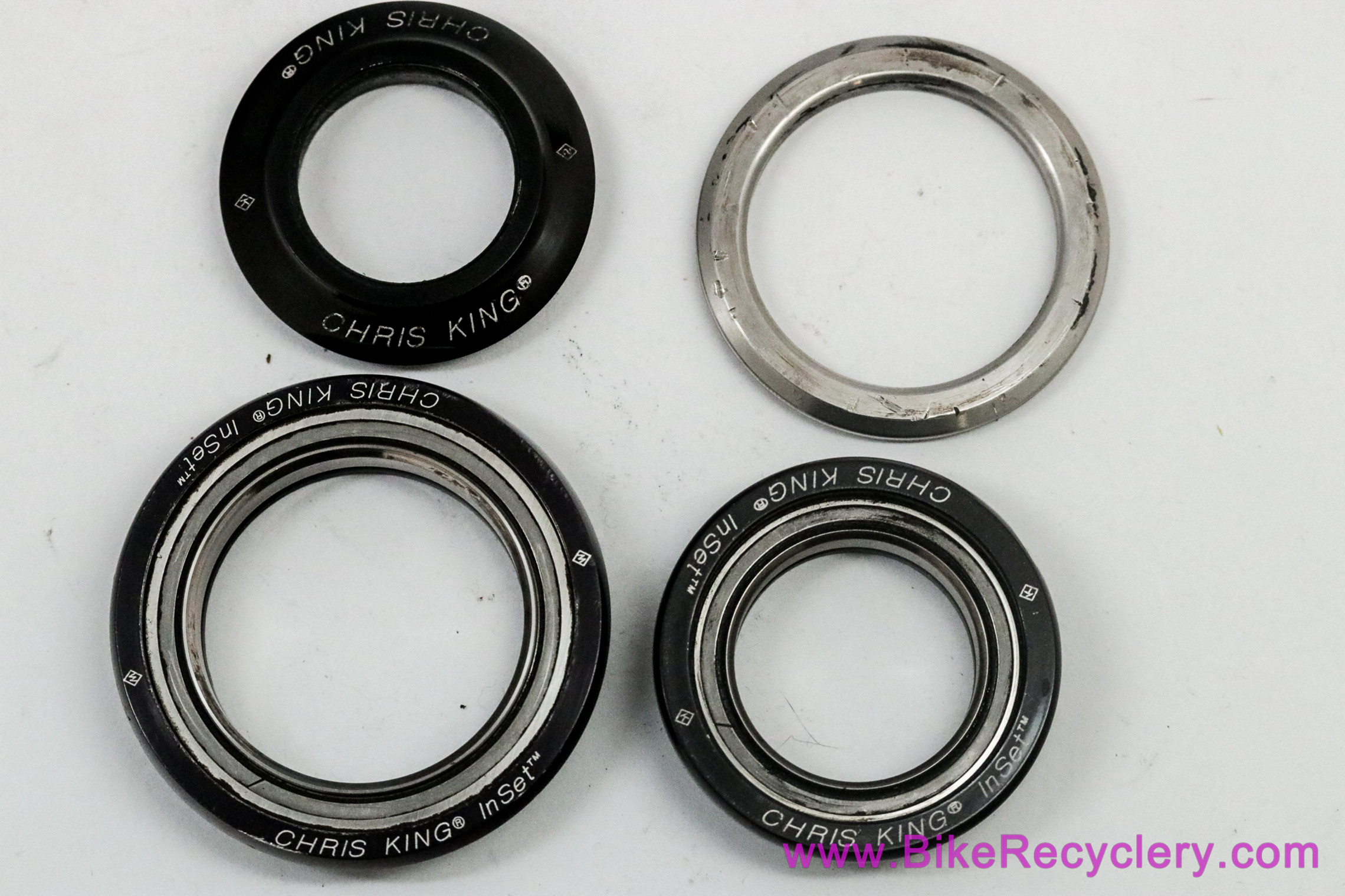 Chris King Inset 2 Headset: Black - 1 1/8" < 1.5" Tapered