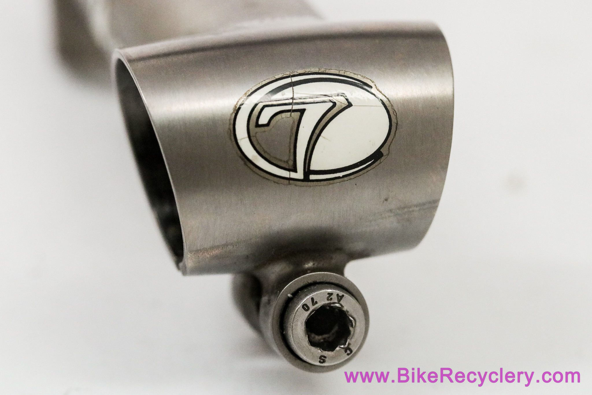 SEVEN Cycles Titanium Threadless Stem: 1 1/8" x 110mm x 26.0mm - Vintage 1990's (Near Mint+)