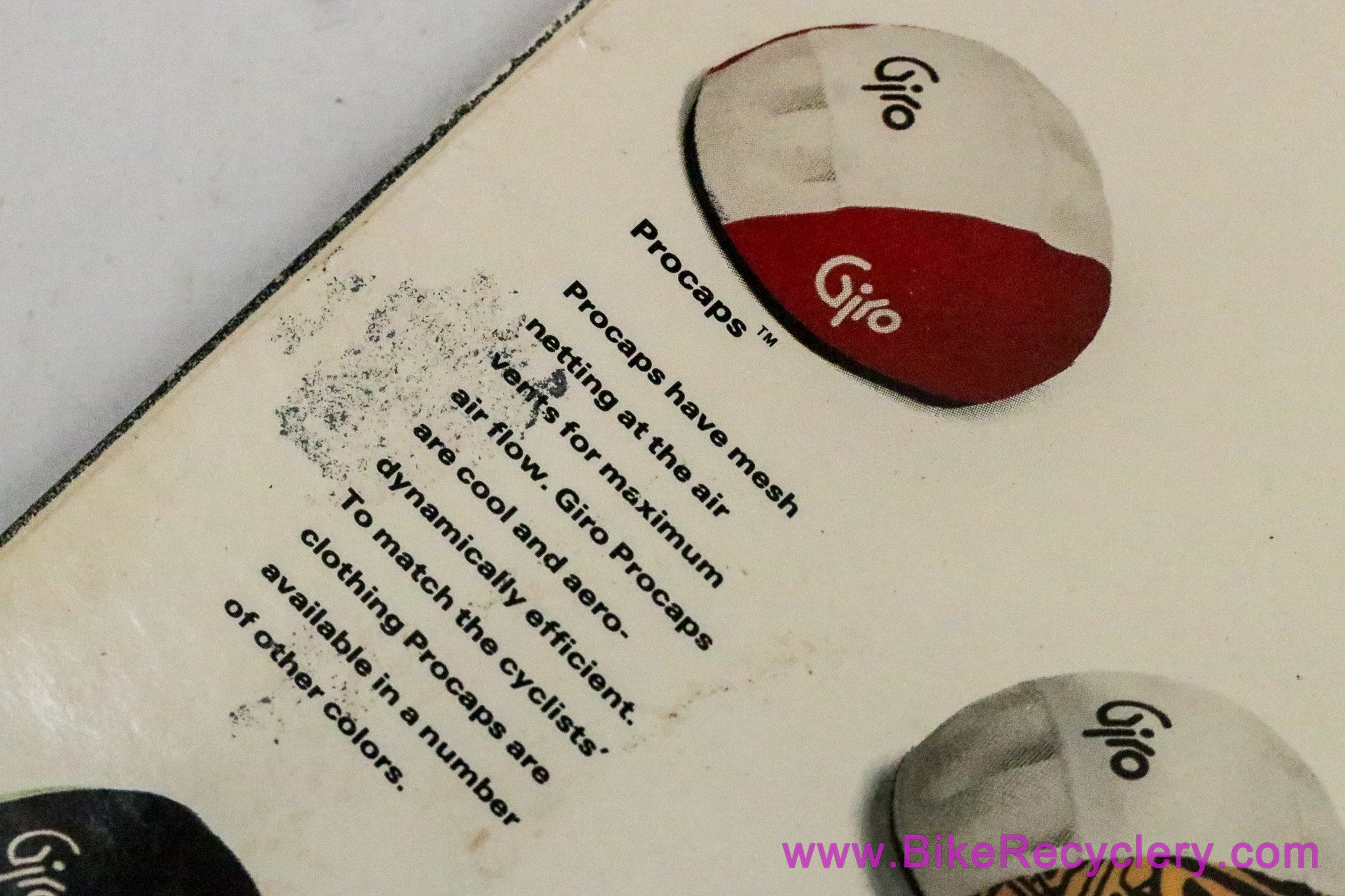 NIB/NOS Giro Procap Helmet Cover: Blue & Red - Vintage 1980's 1990's