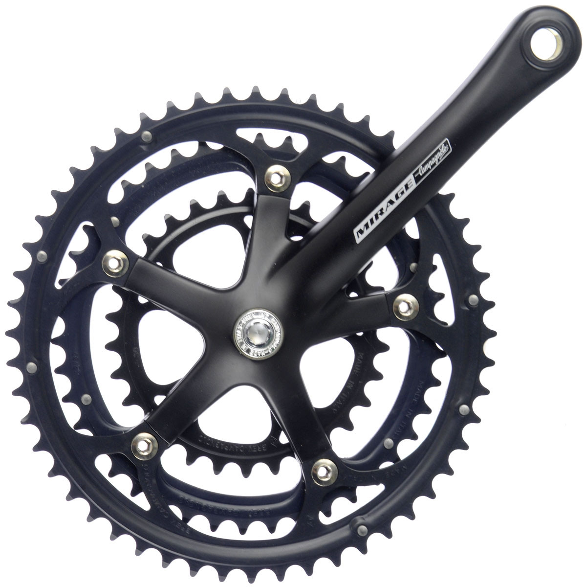 NEW Campagnolo Mirage Triple Crankset 170mm Black Bike Recyclery
