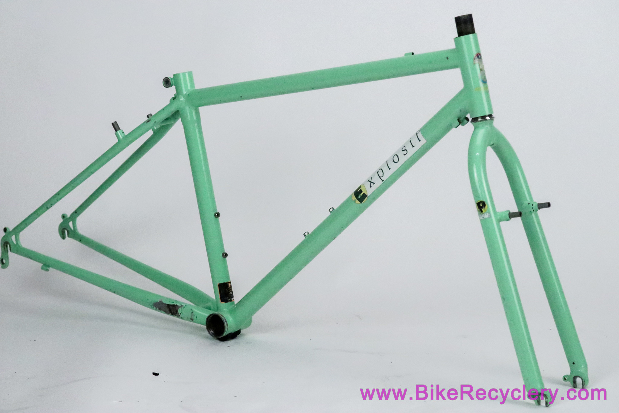 1989 Kona Explosif Frameset: Project Two Fork - 16" - Pistachio - U-Brake - Original Paint - Tange Prestige