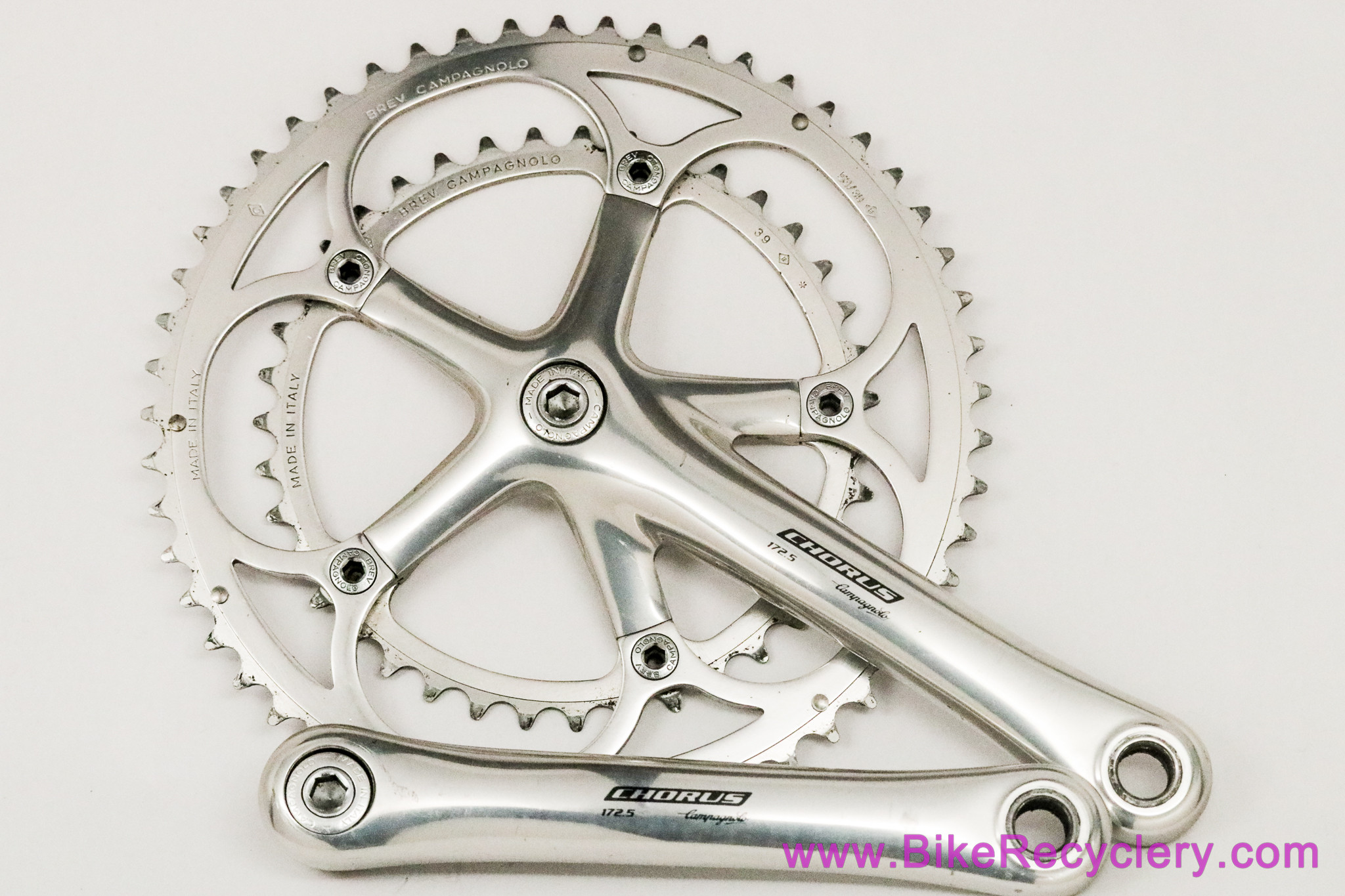 Pédalier Campagnolo Chorus 8 Vitesses - 170mm - 135BCD - Plateau 52/39 Dents - Occasion