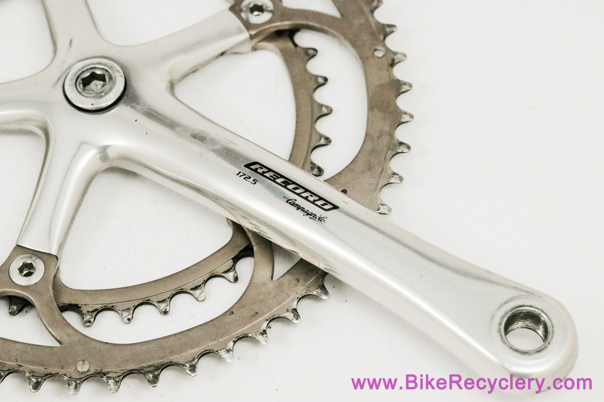 Campagnolo Record 10 Speed Crankset: Square Taper - 172.5mm x 53/39t - Silver/Alloy - FC02-RE