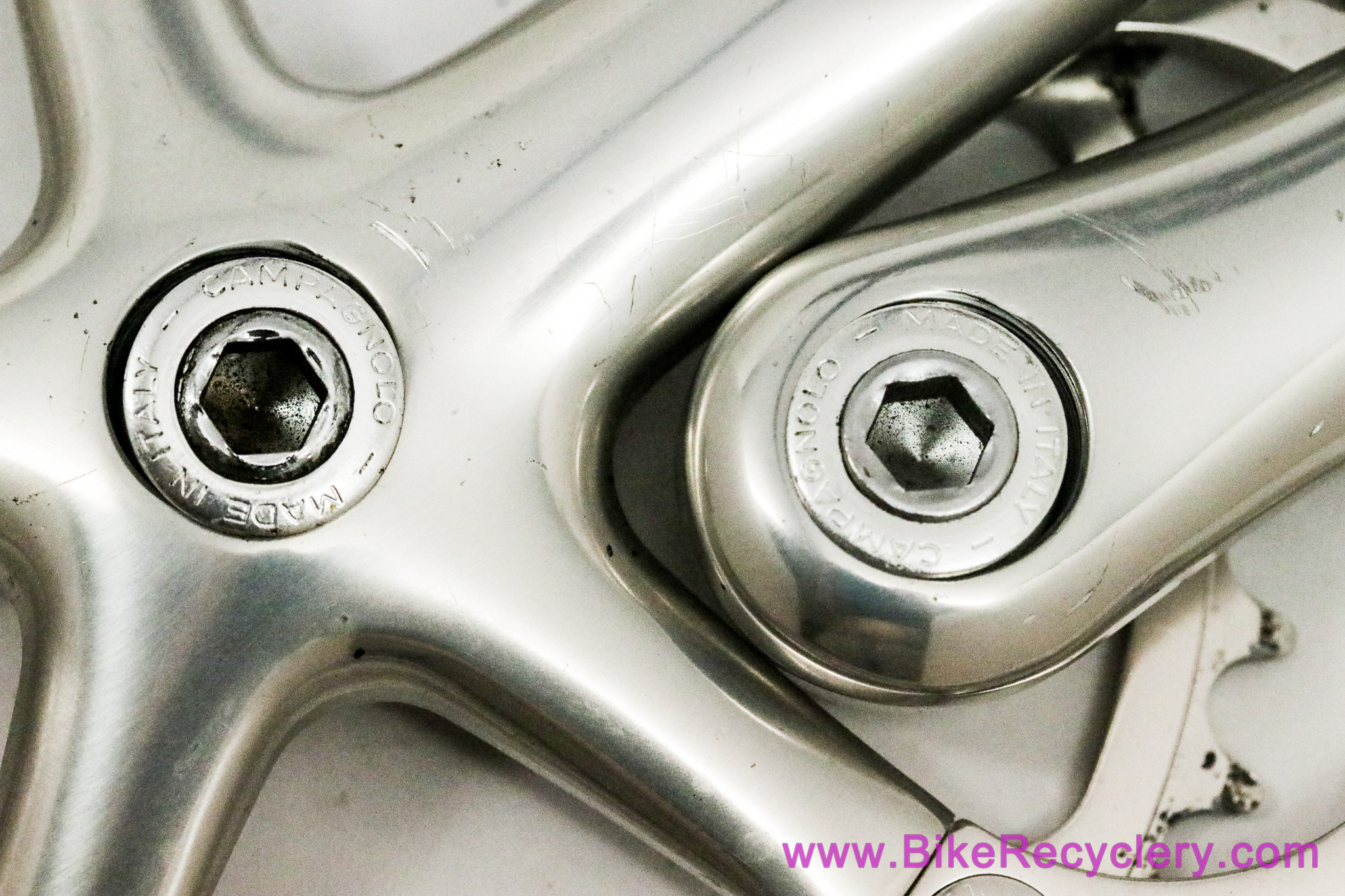 Campagnolo Record 10 Speed Crankset: Square Taper - 175mm x 53/39t - Silver/Alloy - FC02-RE (Near Mint)