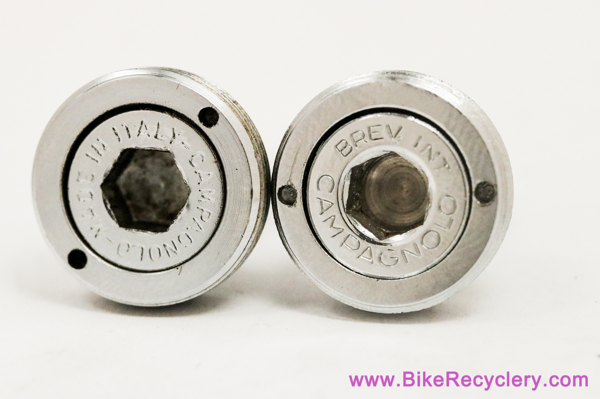 Campagnolo C-Record Self Extracting Crank Bolts: Chrome (EXC, Pair)