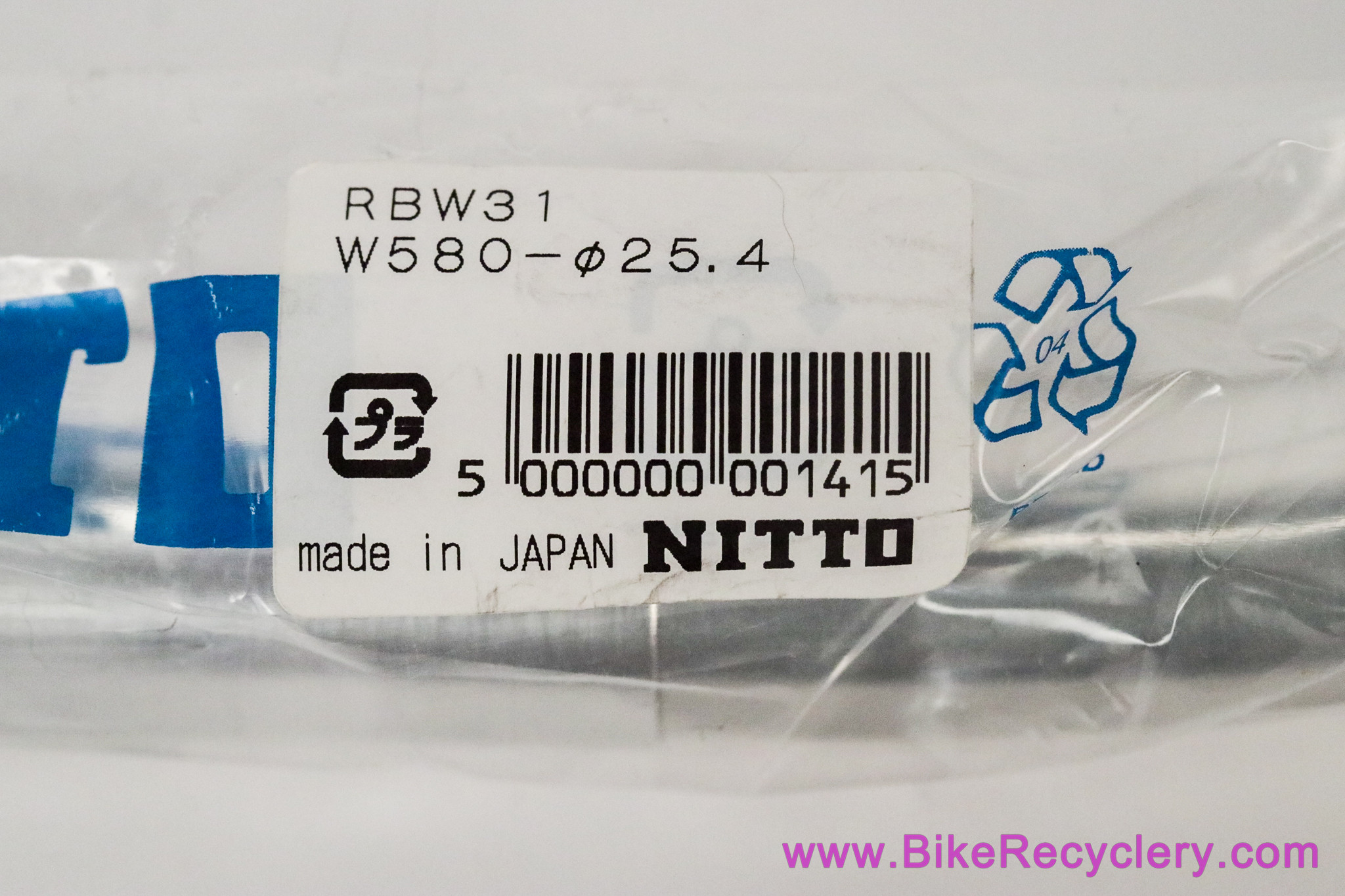 Rivendell x Nitto Billie Bar RBW-31: 580mm x 25.4mm - Heat Treated - Silver (NEW)