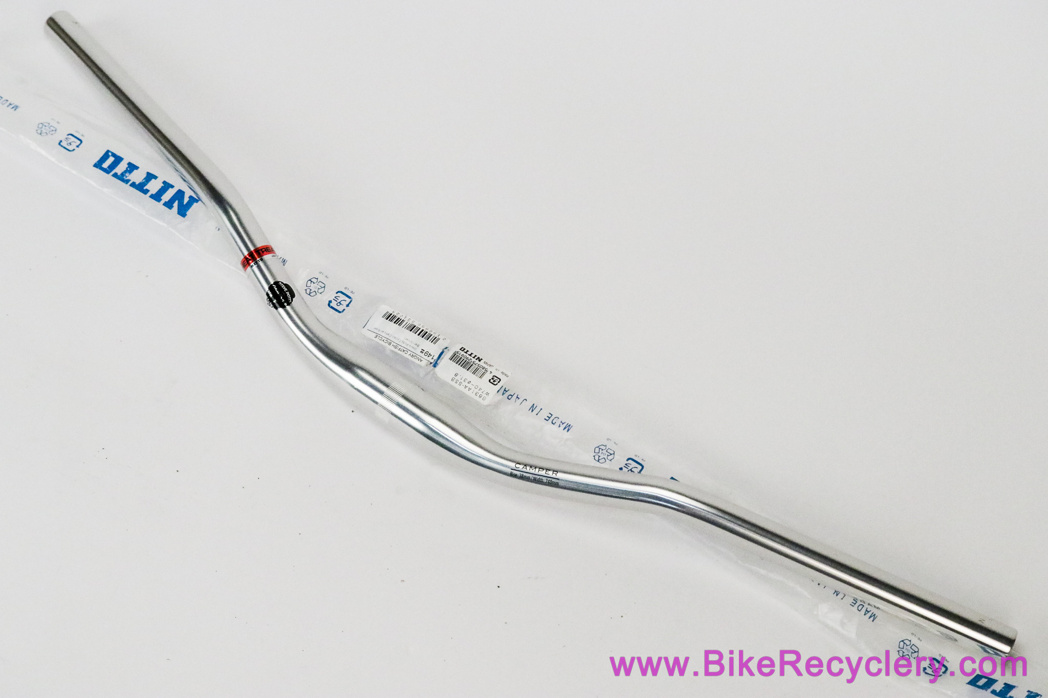 Steve Potts Cycles Camper Riser Bar B831: Silver - 740mm x