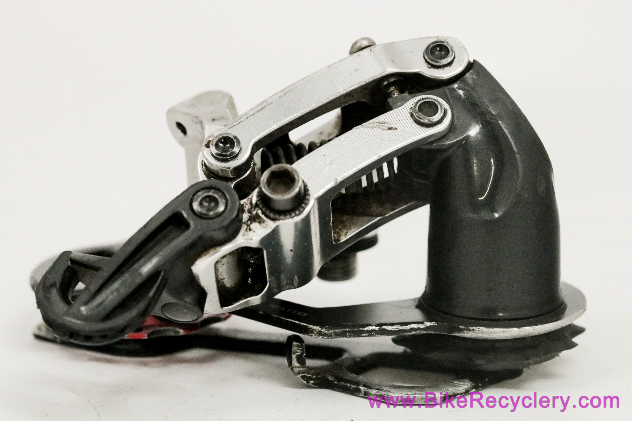 SRAM X9 Rear Derailleur: 9s / 10s - Mid Cage - Silver/Black w/ Red Pulley