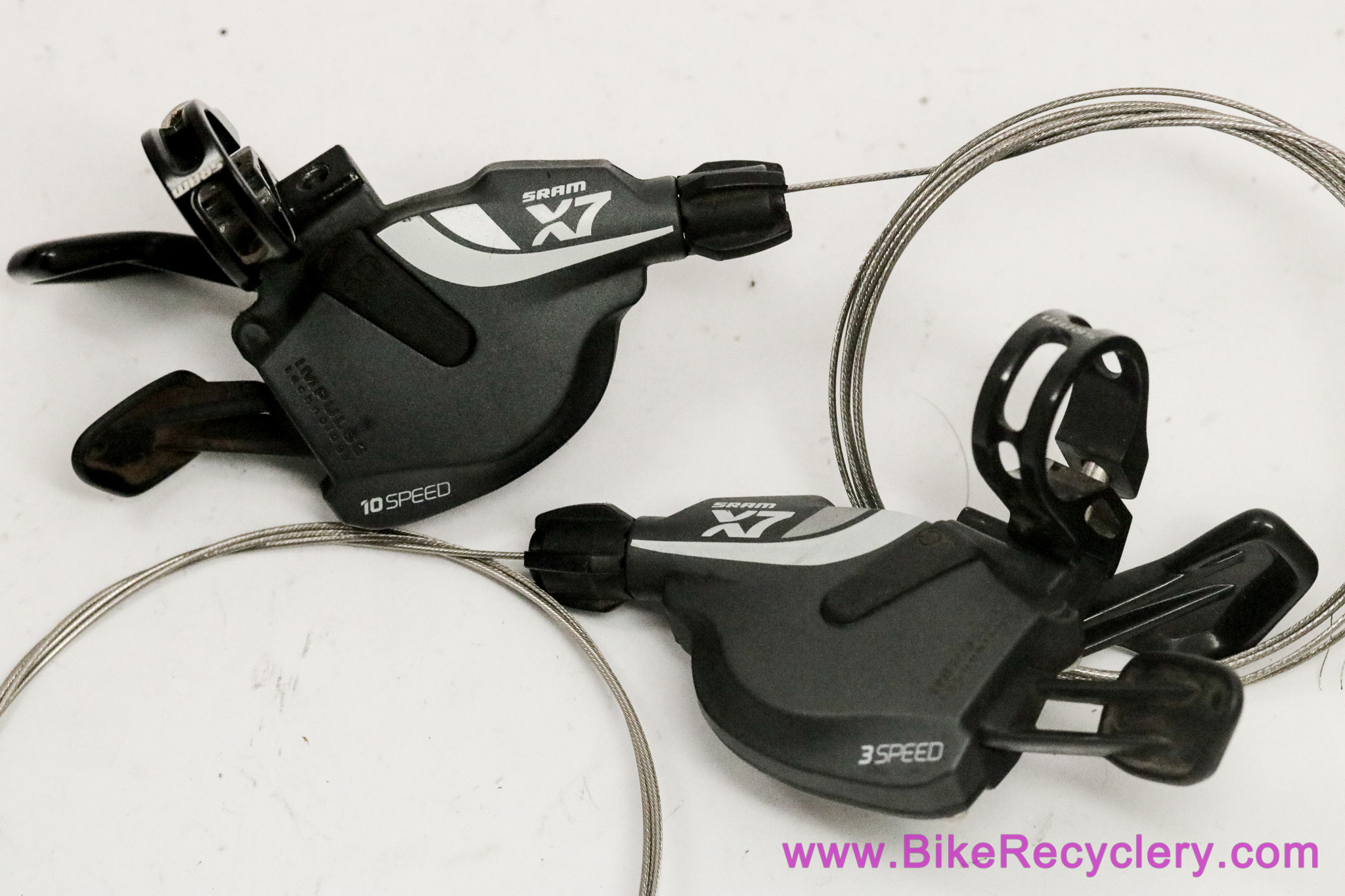 SRAM X7 10-Speed Trigger Shifters Set: Matchmaker Clamps (Near