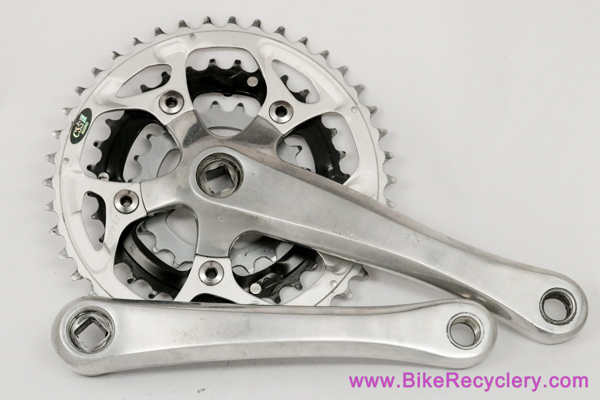 Sugino Impel Triple Crankset: 175mm x 42/32/22t - 94/58mm - 1990's