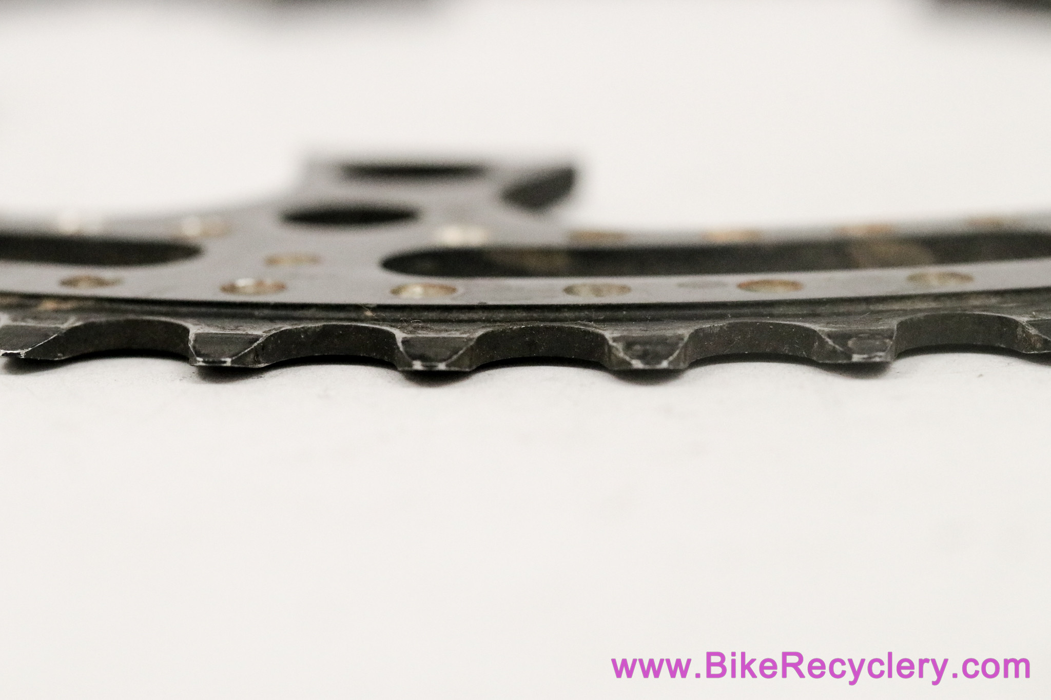 Stronglight 104 Ter / 105 Ter Chainring: 56t x 122mm BCD - Black Ano - Drillium (Near Mint)