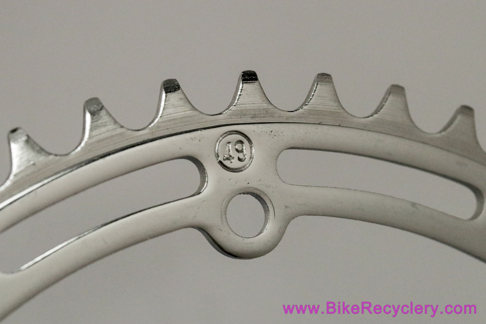 NOS Simplex Competition Chainring: 49t - 6-Bolt - 1940's 1950's - Chrome