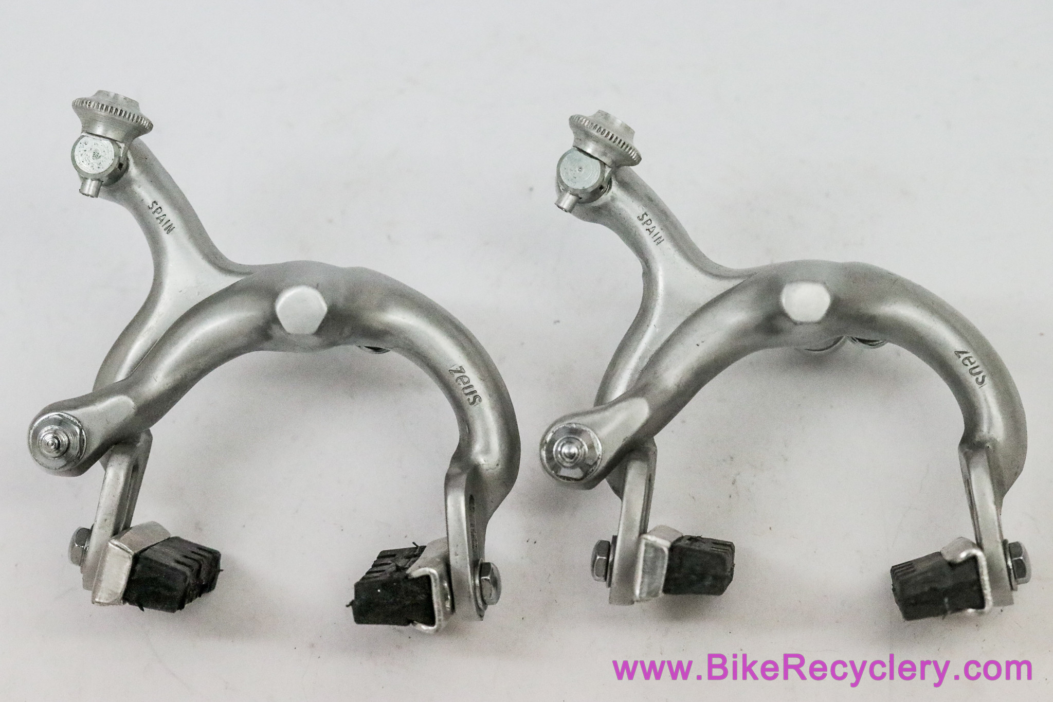 NIB/NOS Zeus New Racer Brakeset: Nutted - 55/40mm Standard Reach - Silver