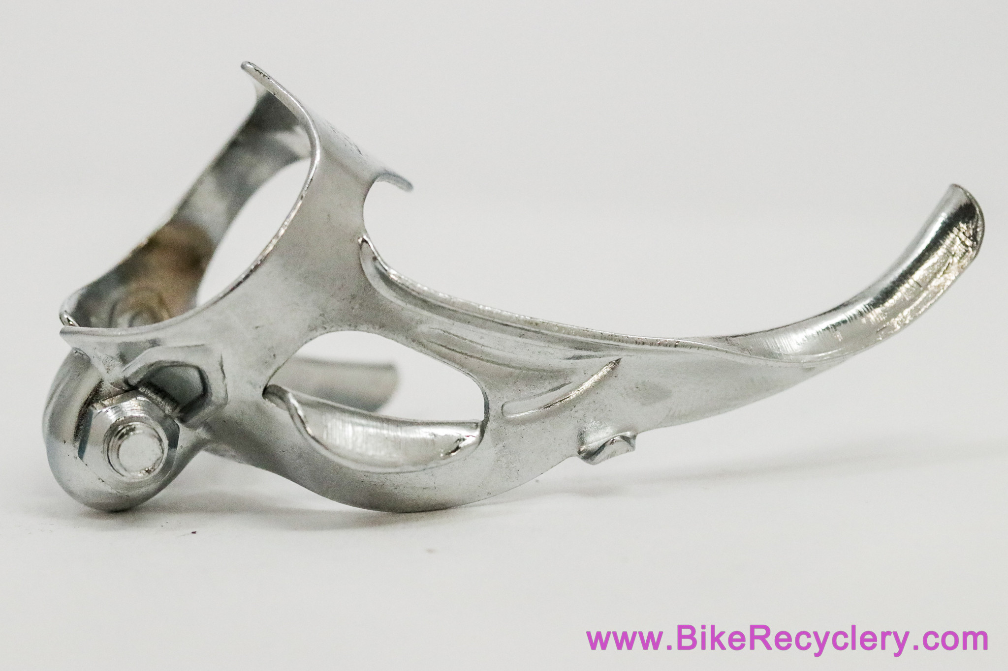 NOS Zeus Ref 14 Downtube Twin Cable Guide: Campagnolo 626/A Clone - Clamp On - Chrome