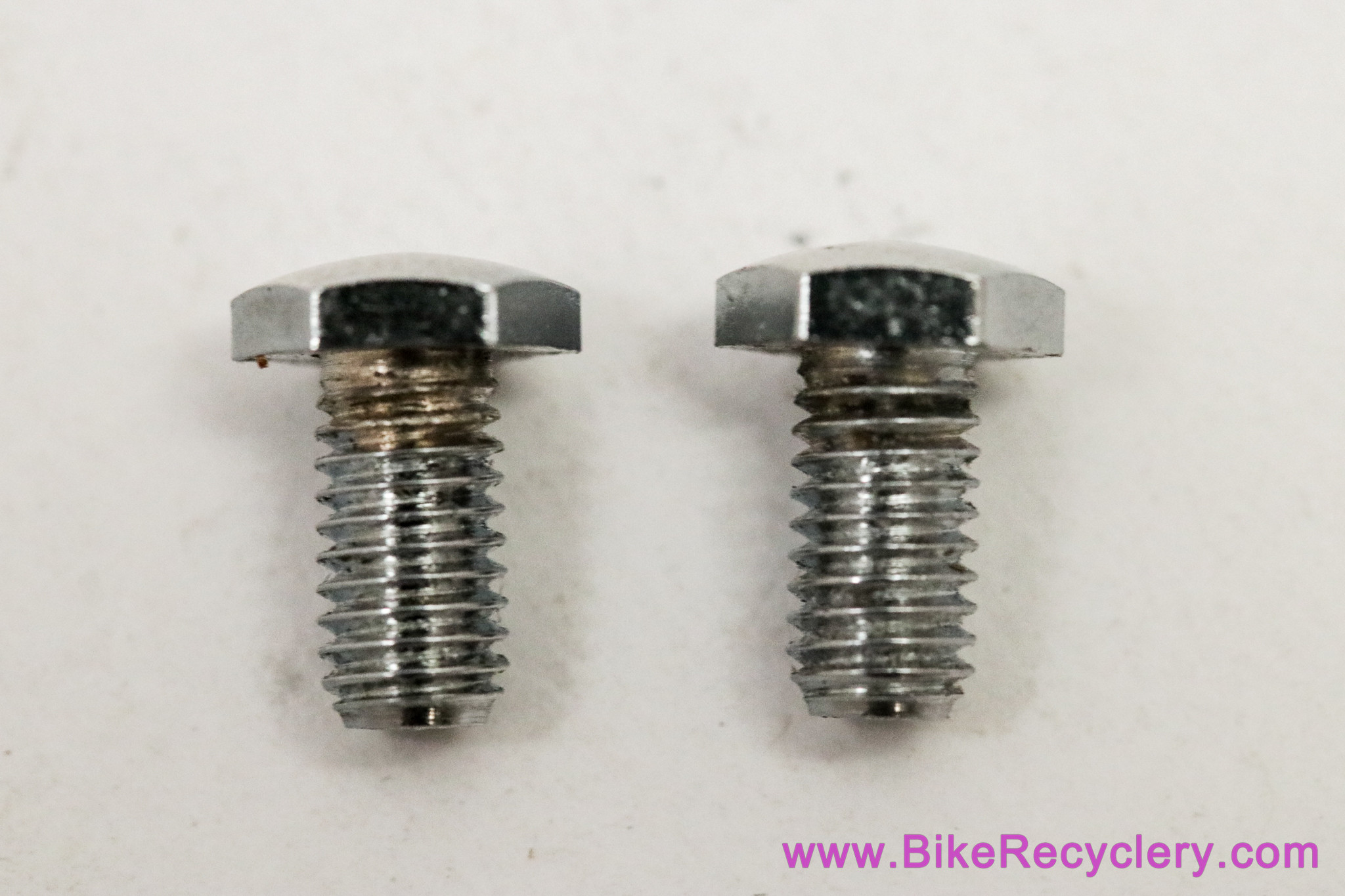 NOS Zeus Bottle Cage / Fender / Rack Bolts: Chrome Hex Head - 5m (Pair)