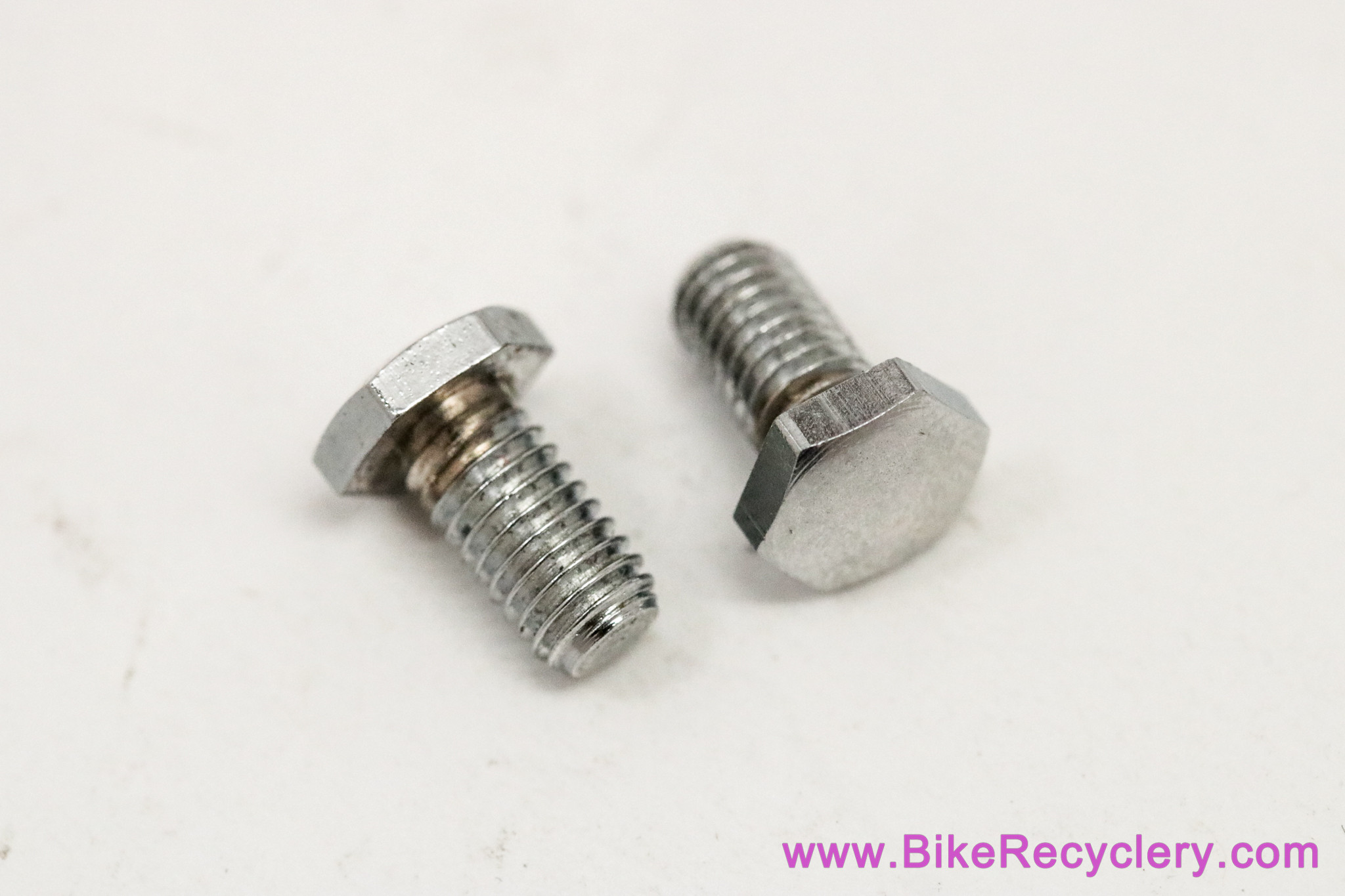 NOS Zeus Bottle Cage / Fender / Rack Bolts: Chrome Hex Head - 5m (Pair)