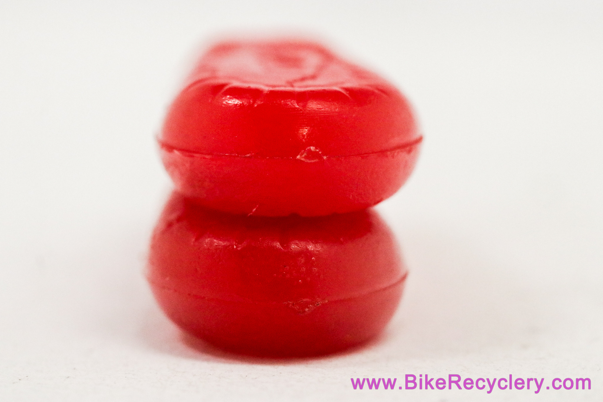 NOS Zeus Downtube Shifter Lever Covers: Red (Pair)