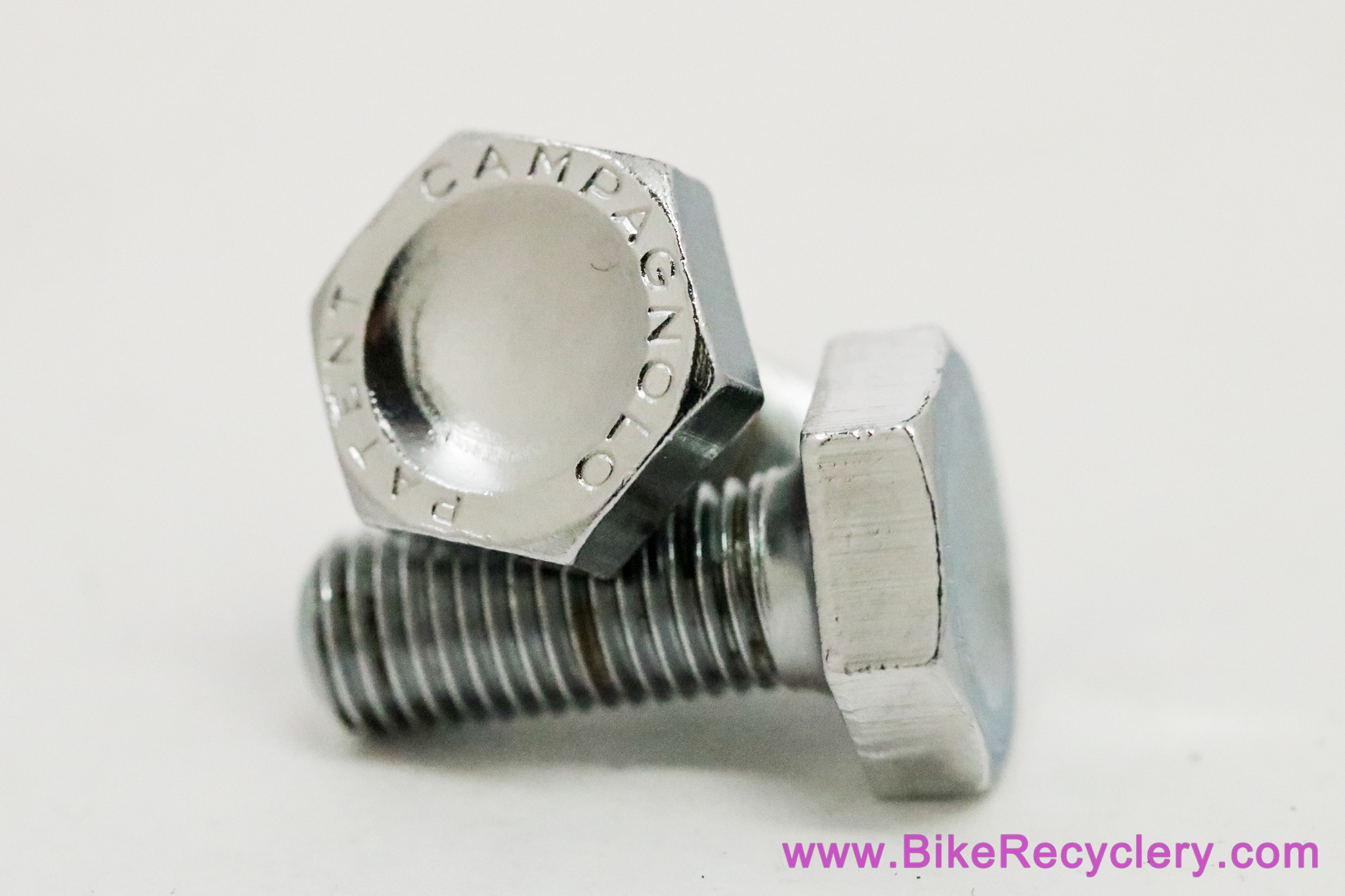 NOS Campagnolo Nuovo Record CHROME Crank Bolts: RARE Version! #748/749 (Take Off)
