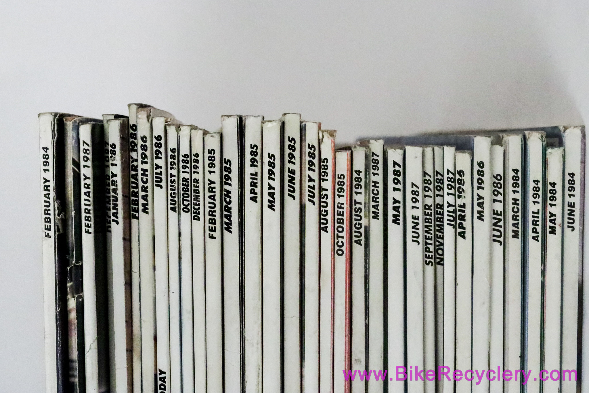 Bicycling Magazine LOT: 1981-1987 - 65 Issues