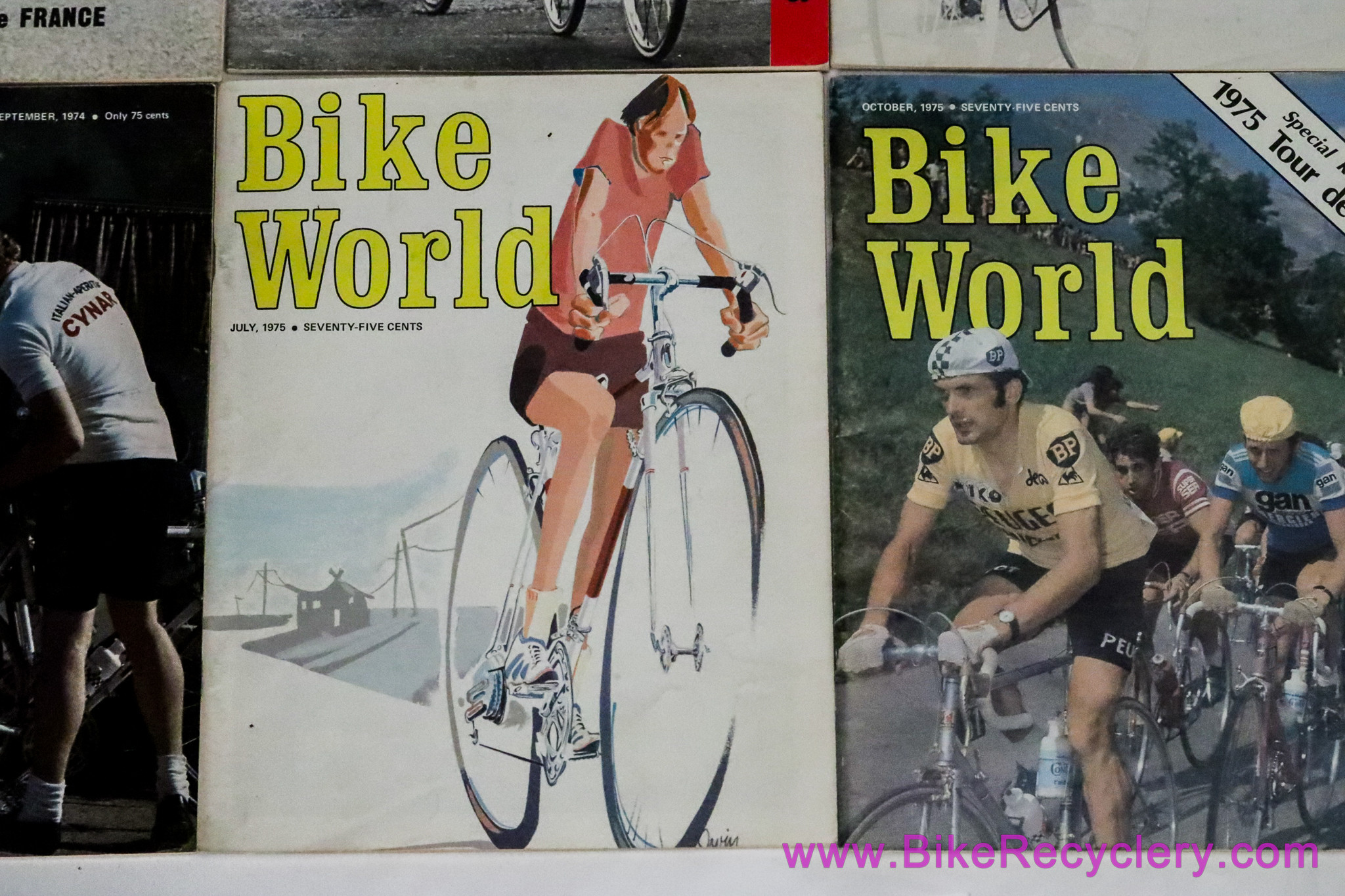 Bike World Magazine Lot: 11 Issues - Vintage 1970's (1972, 1973, 1974, 1975, 1976)