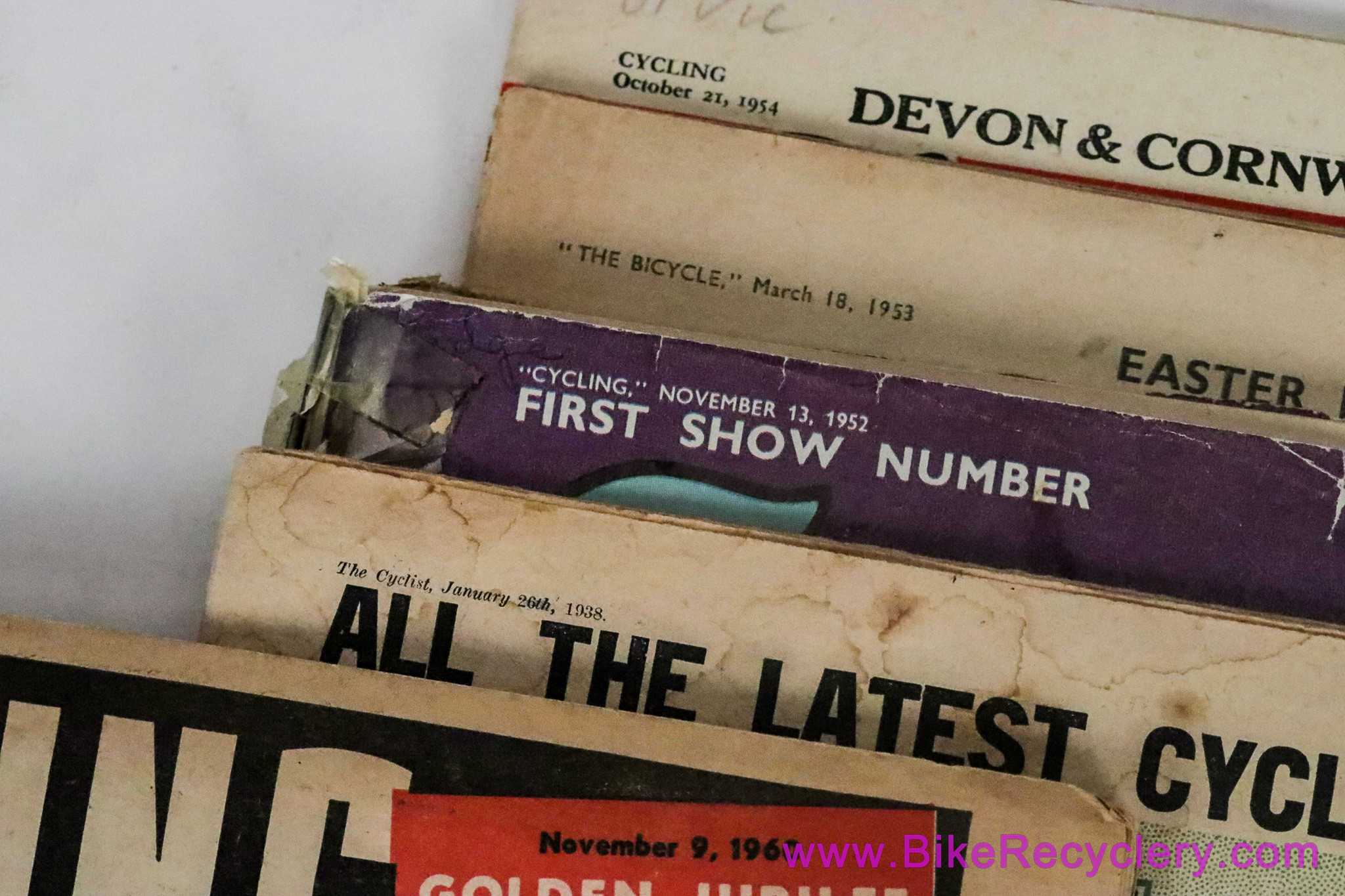 Vintage British Cycling Journal LOT: Pre-War 1930s / 1950s / 1960s - The Cyclist/Bicycle - Cycling & Mopeds