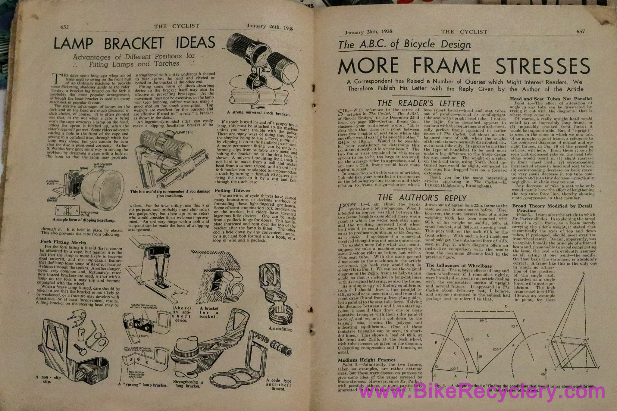 Vintage British Cycling Journal LOT: Pre-War 1930s / 1950s / 1960s - The Cyclist/Bicycle - Cycling & Mopeds