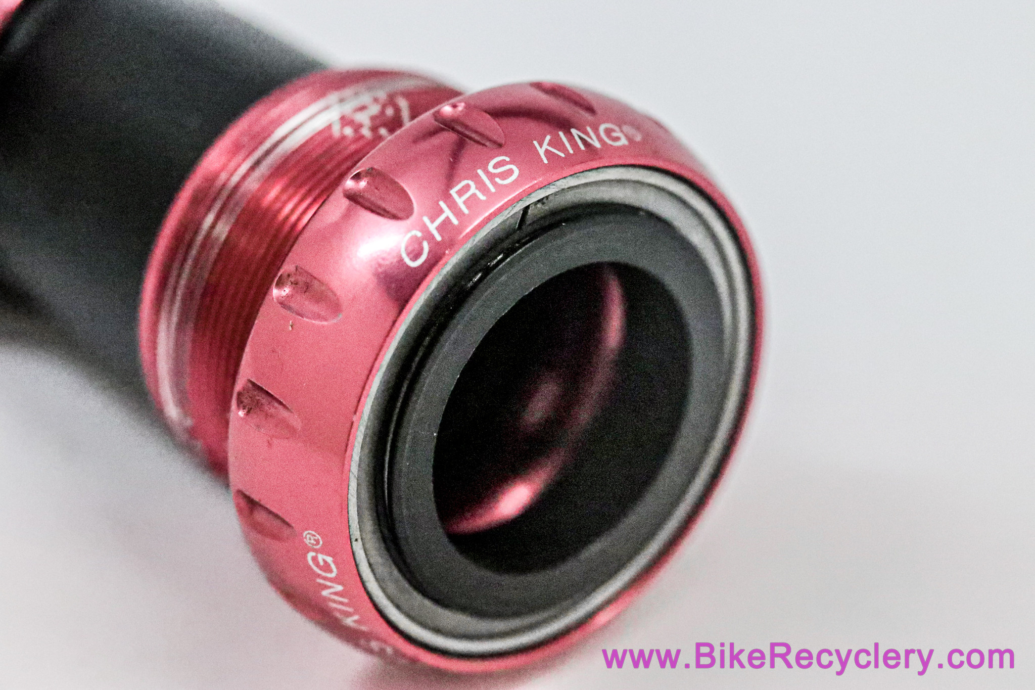 Chris King Pretty & Strong Pink ThreadFit 24 Bottom Bracket:  (Mint, But Damaged Center Shell)