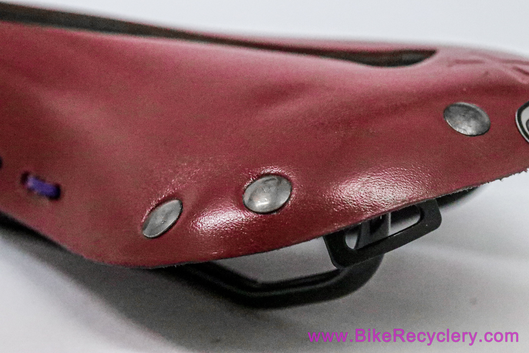 Selle Anatomica X1 Leather Saddle: RARE Red! Gunmetal - Laced