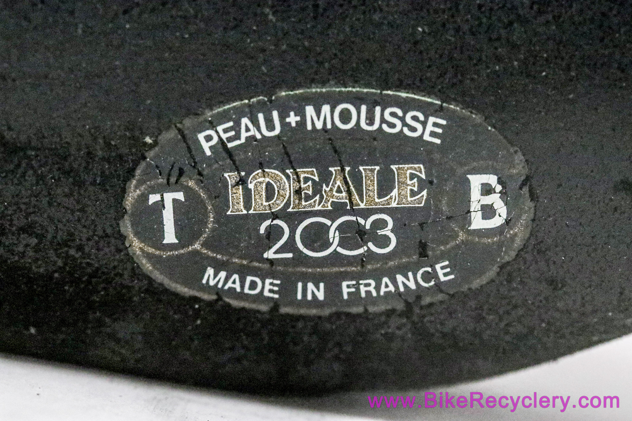 Ideale 2003 Randonneur Deluxe Suede Leather Saddle: 1980's - Black