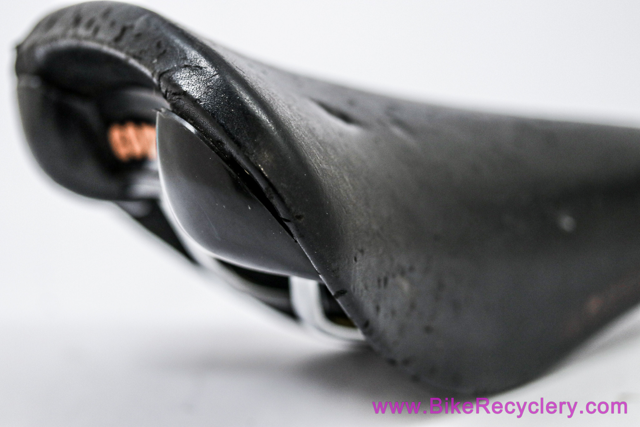 San Marco Concor Supercorsa Buffalo Leather Saddle: 1980's 1990's - Black (EXC)