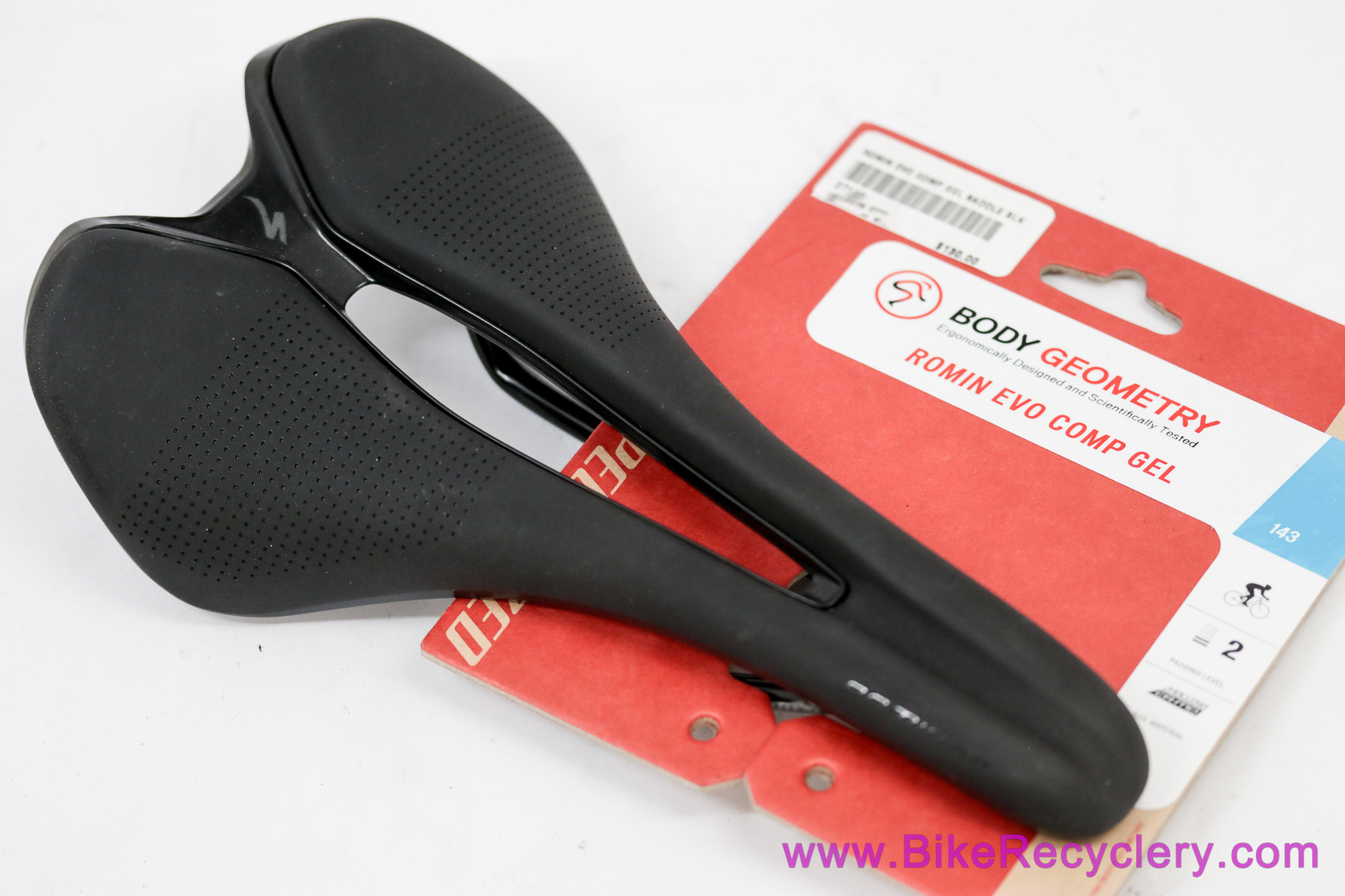 Specialized Romin Evo Comp Gel Saddle: 143mm - Black (NEW)