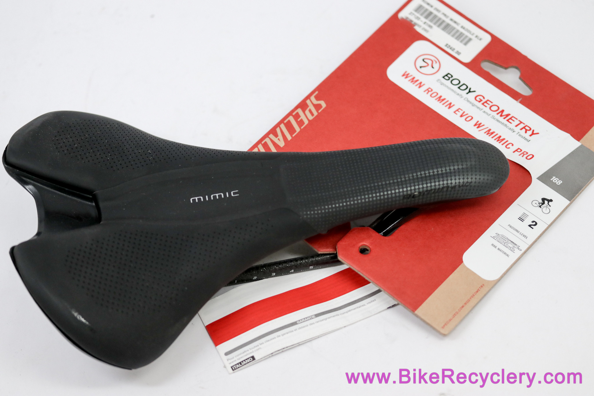 Specialized Romin Evo Pro Mimic Saddle: 168mm - Carbon Rails - Black (NEW)