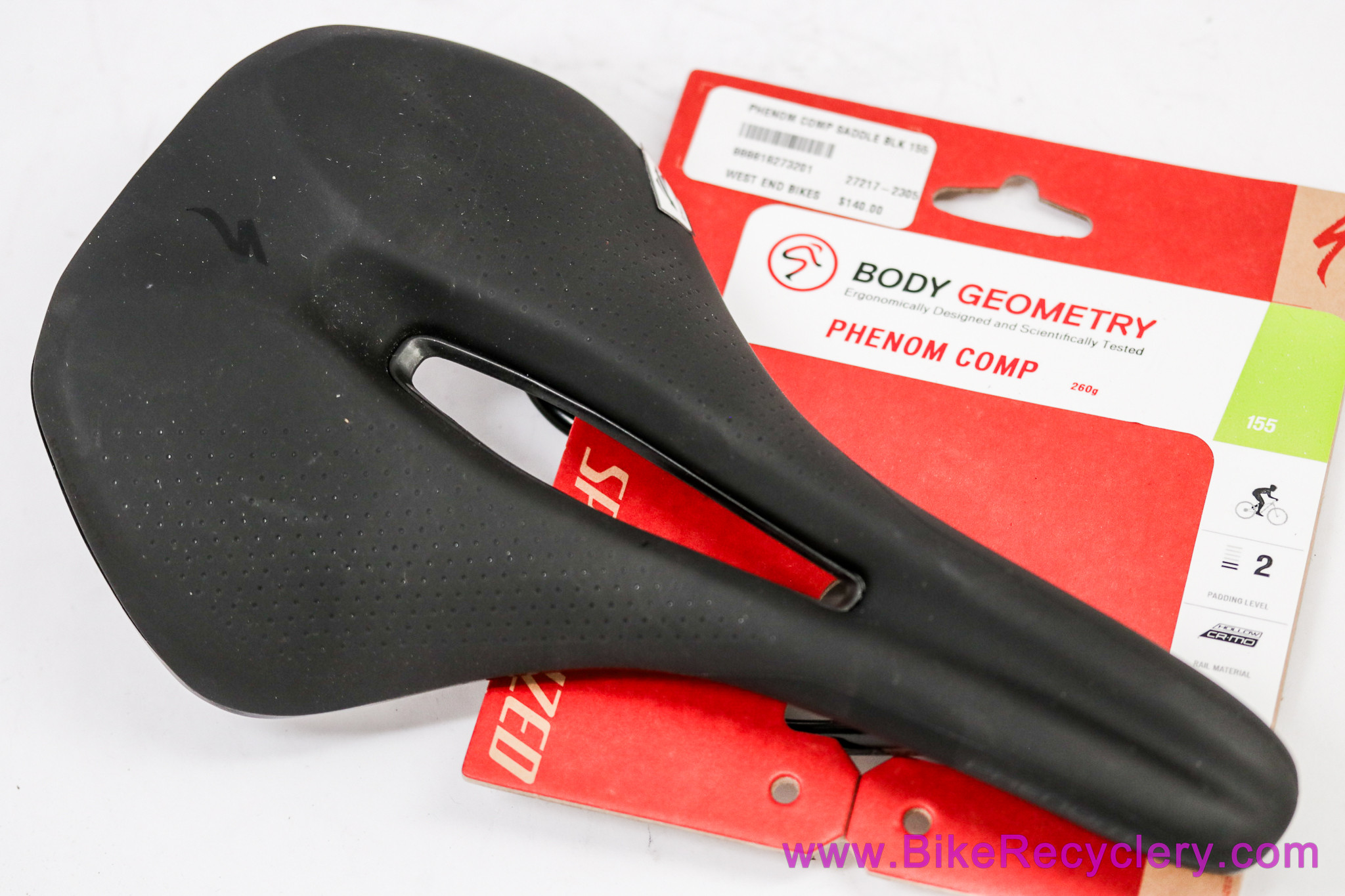 Specialized Phenom Comp Saddle: 155mm Black (NEW) Bike Recyclery