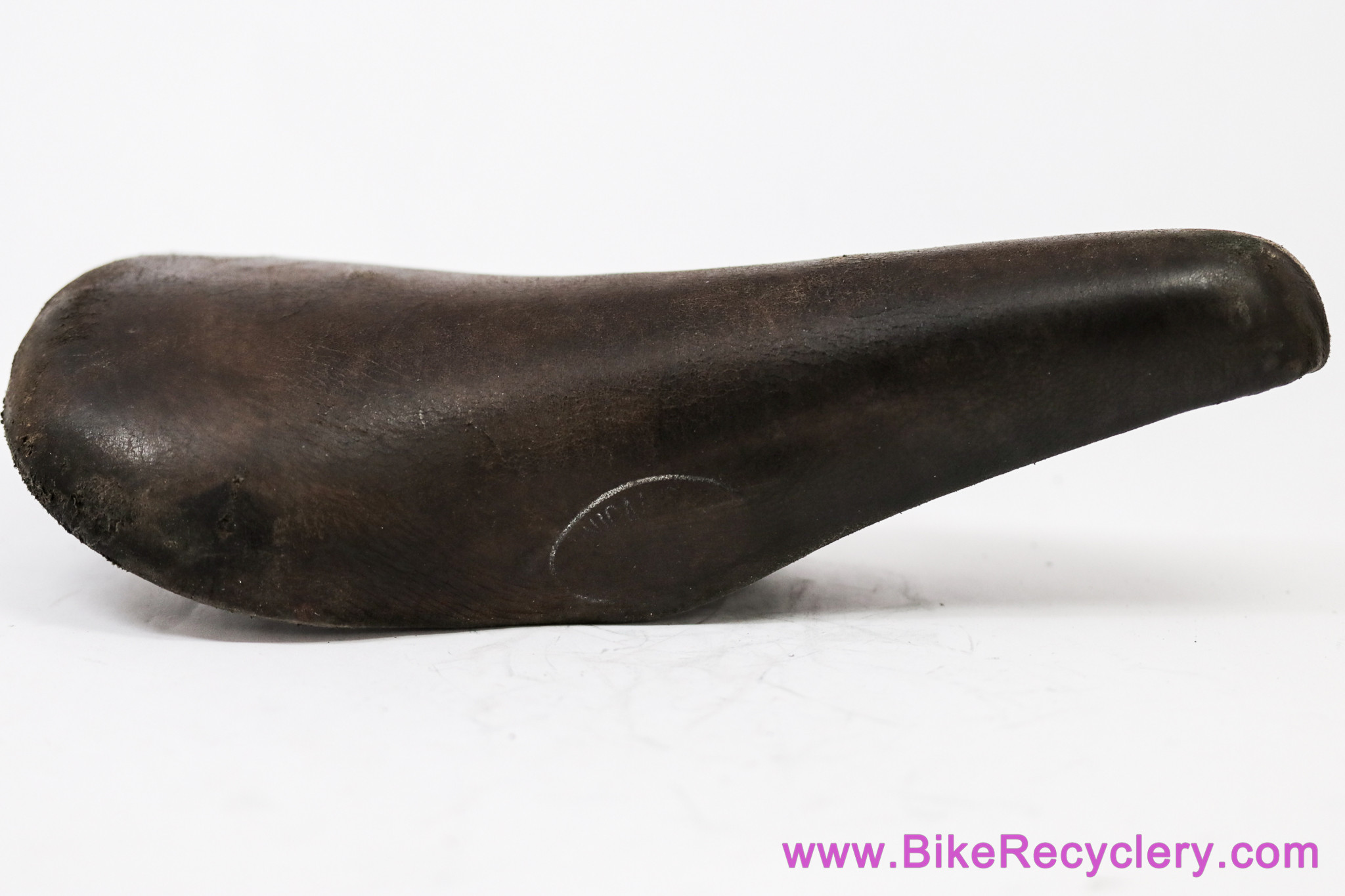 Cinelli Unicanitor Block Lettering Mod 65 Saddle: 1970's - Brown Leather