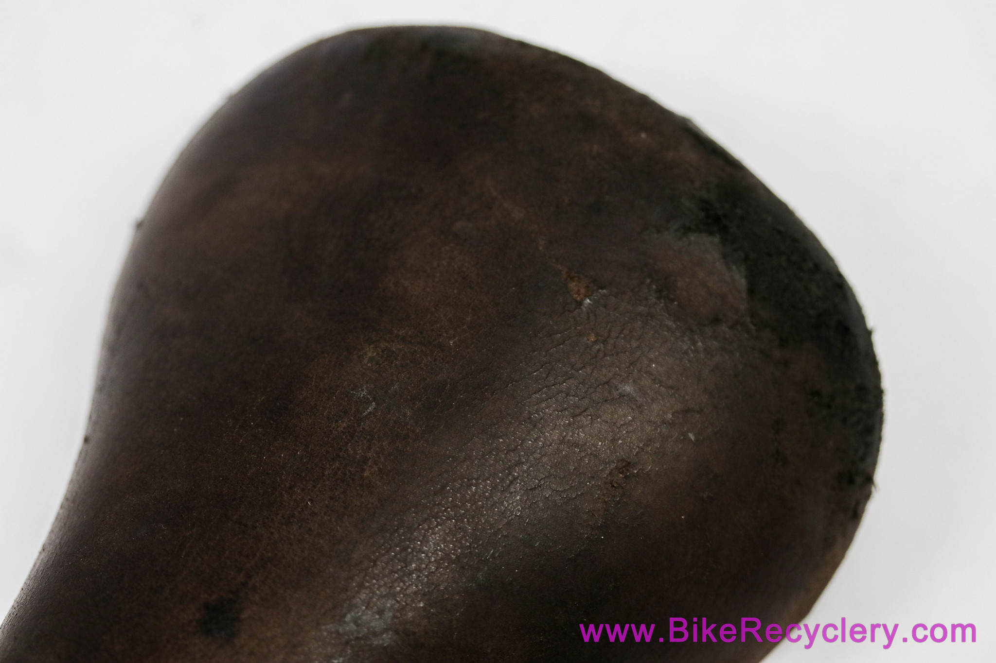 Cinelli Unicanitor Block Lettering Mod 65 Saddle: 1970's - Brown Leather