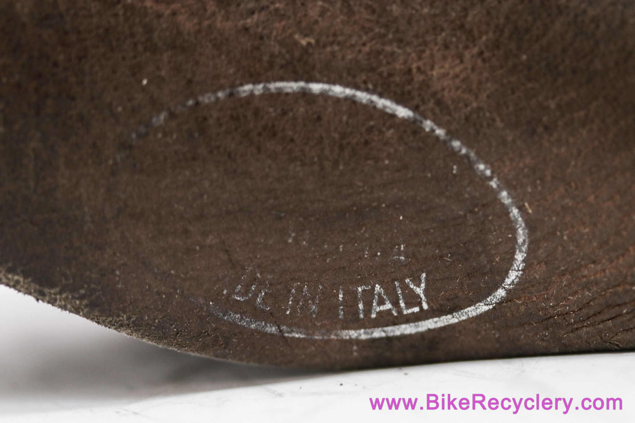 Cinelli Unicanitor Block Lettering Mod 65 Saddle: 1970's - Brown Leather