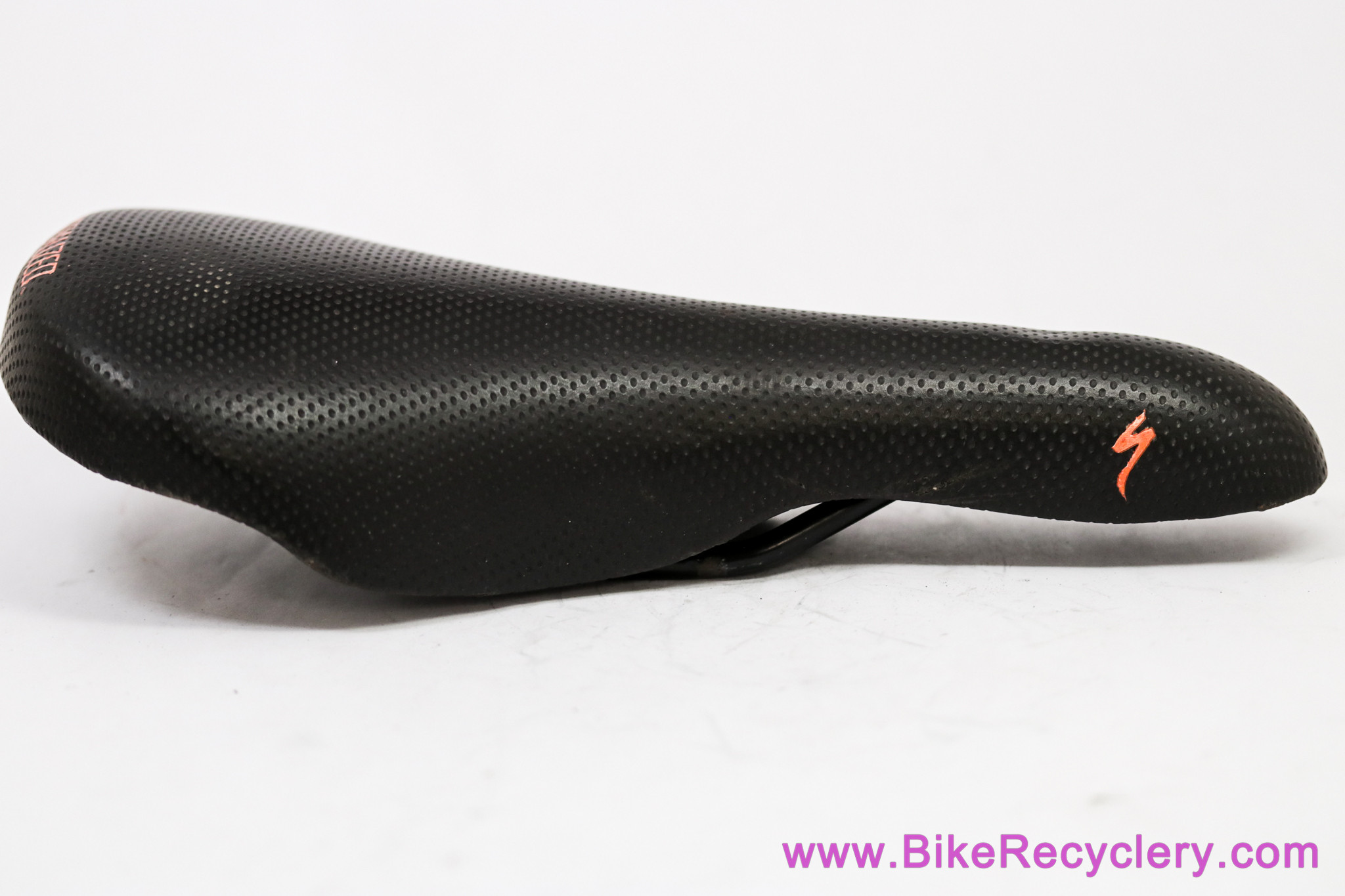 Specialized Prolong Saddle: Perforated Black Leather - 1993 (Low Miles)