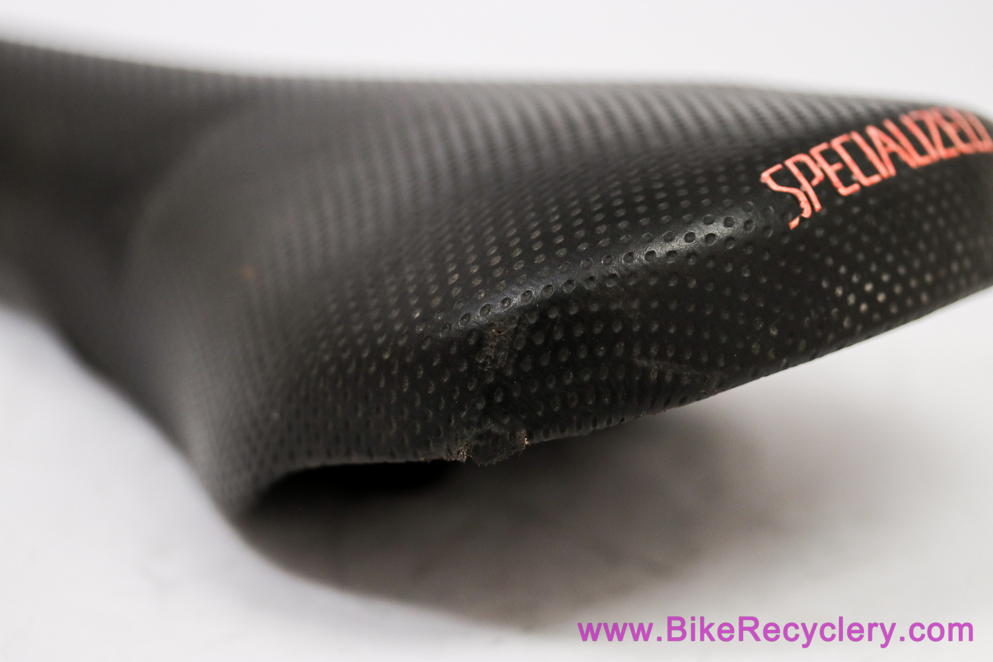 Specialized Prolong Saddle: Perforated Black Leather - 1993 (Low Miles)