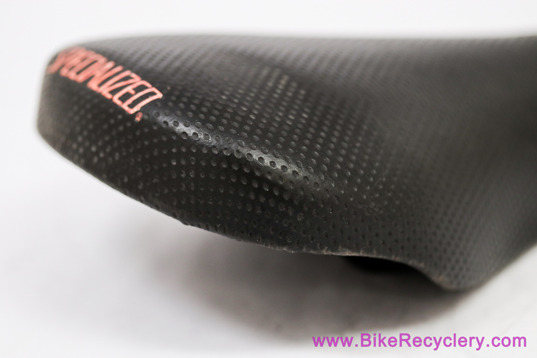 Specialized Prolong Saddle: Perforated Black Leather - 1993 (Low Miles)