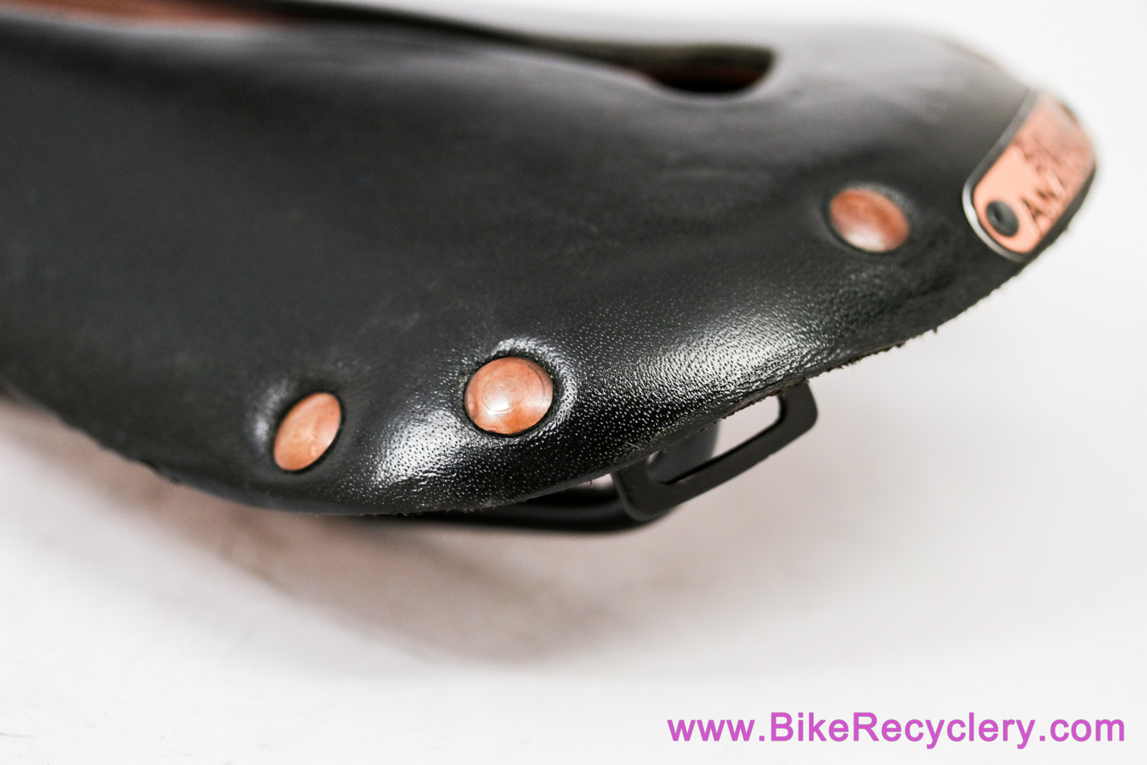 Selle Anatomica X1 Leather Saddle: Black + Copper Rivets (Near Mint+ LOW Miles)
