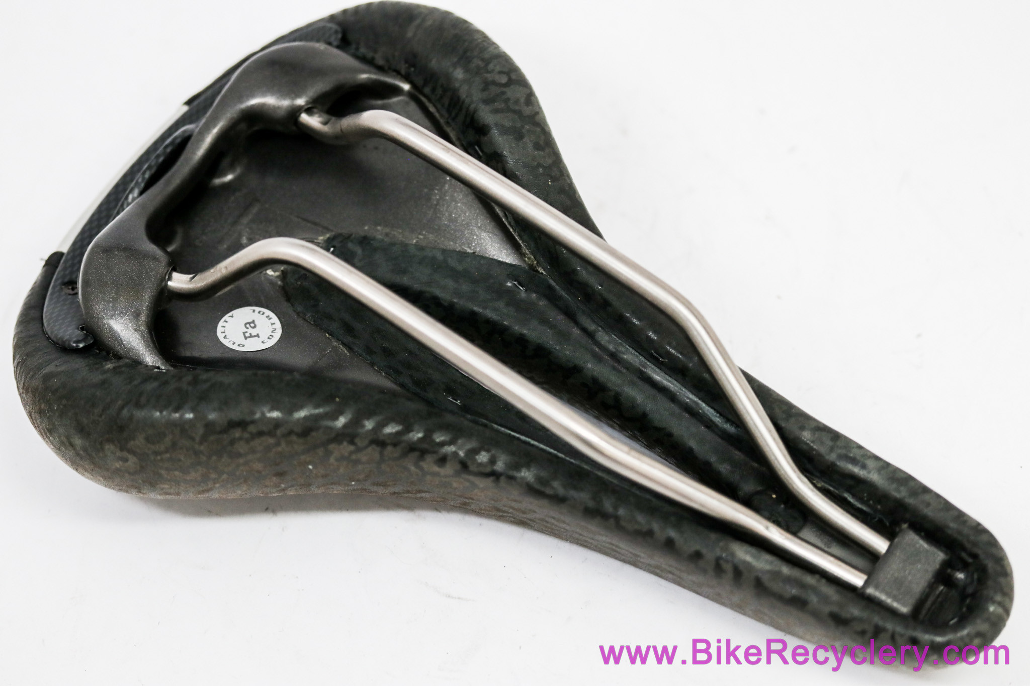 Vintage Terry Butterfly Titanium Saddle: Leopard Print Leather - Cutout (Near Mint+ Low Miles)