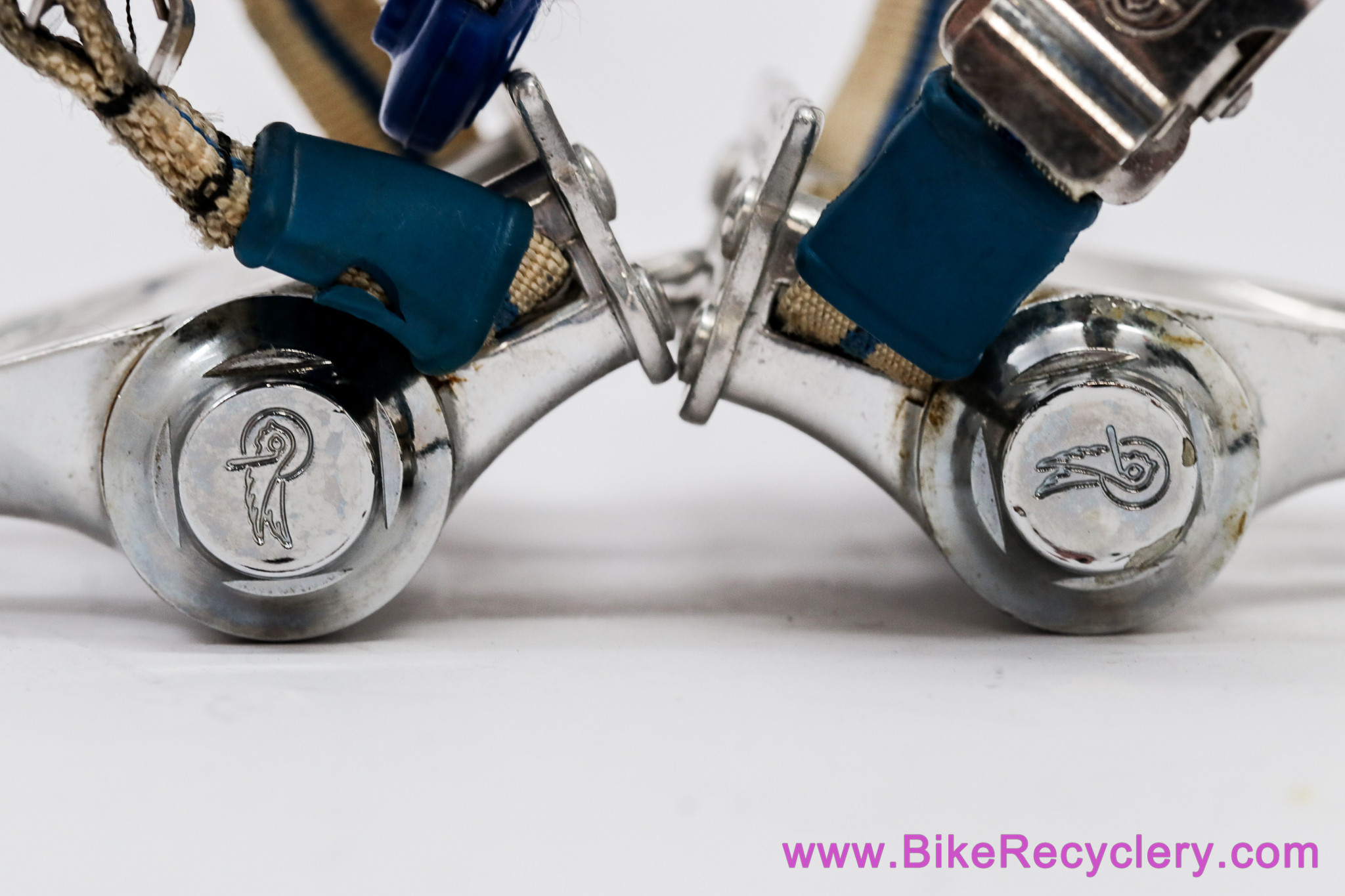 Campagnolo Victory/Chorus Aero Pedals: #405/000 - Toe Clips (M/L) & Straps (Near Mint Perfect Bearings)