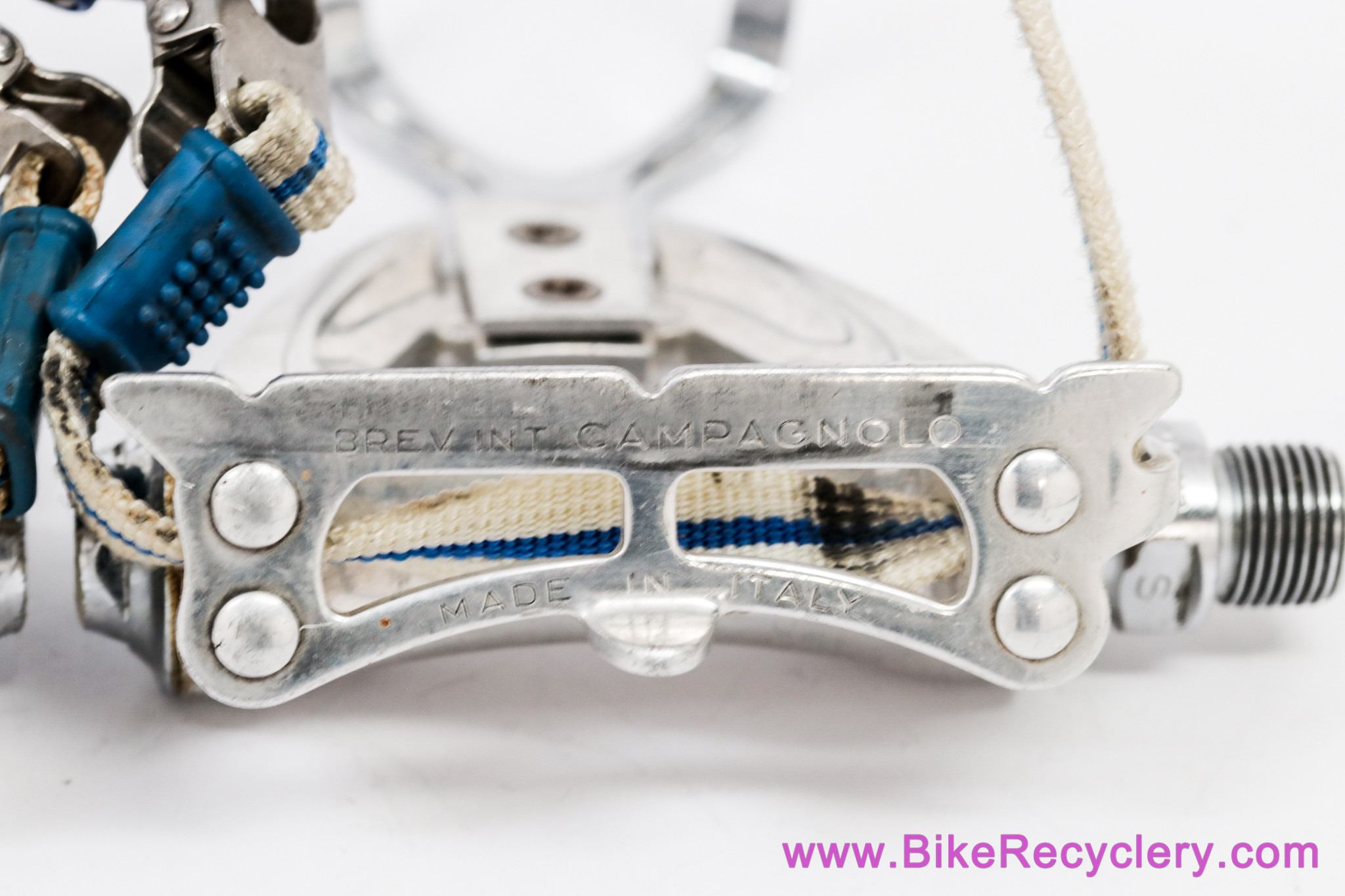 Campagnolo Victory/Chorus Aero Pedals: #405/000 - Toe Clips (M/L) & Straps (EXC)