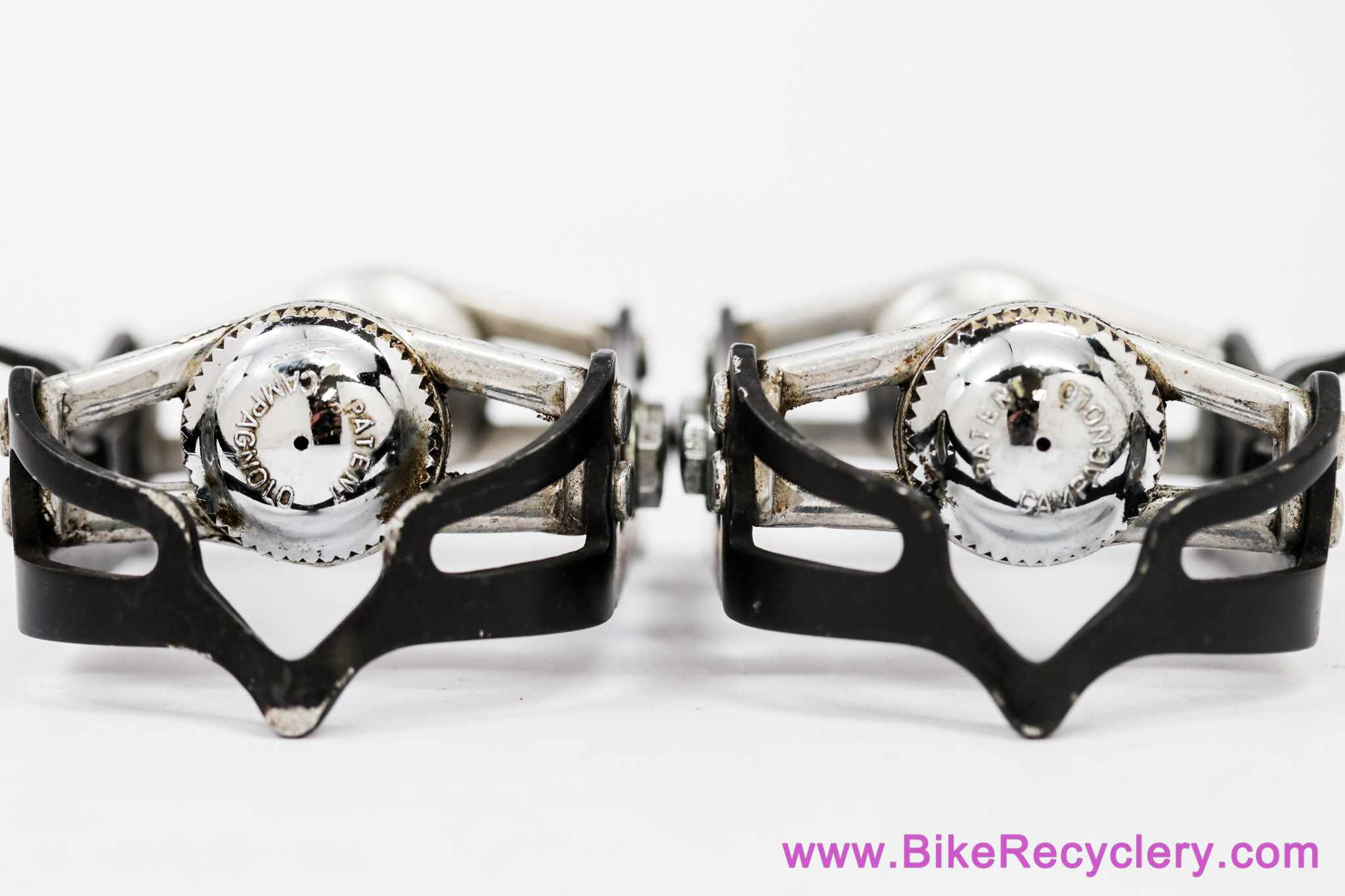 Campagnolo Super Record Titanium Strada Pedals: #4021 - Black Cages (Near Mint)