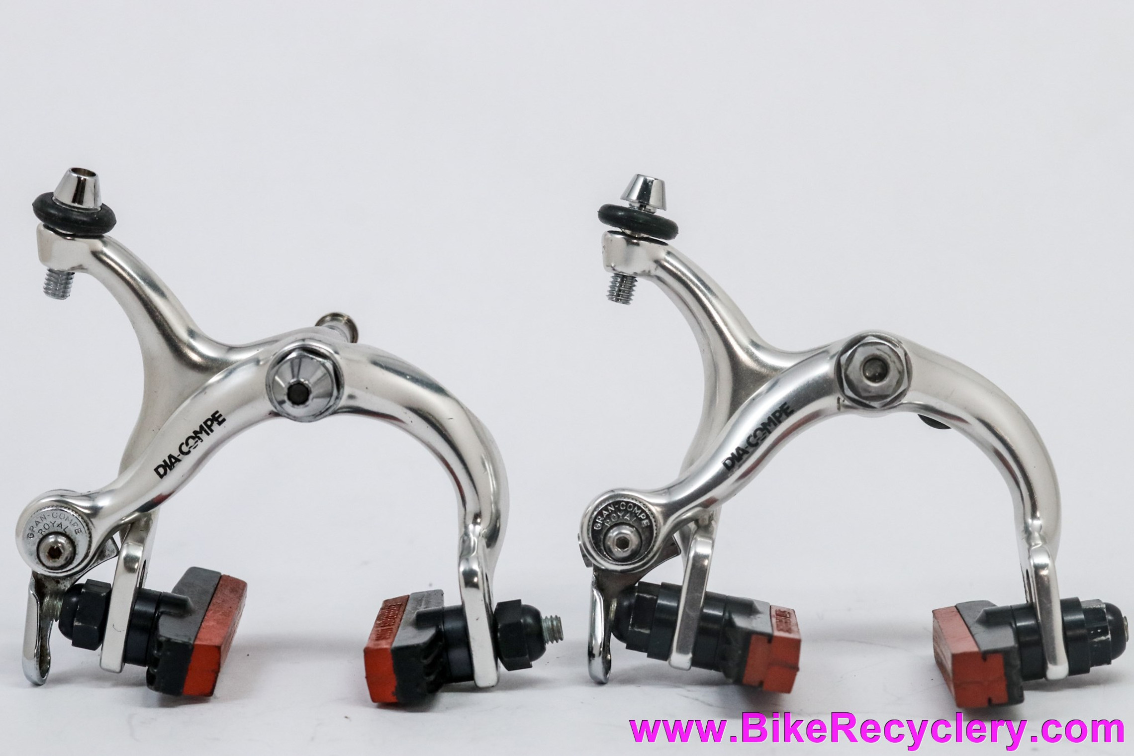 DIA-COMPE Royal Gran Compe RGC500 Brakeset: Mid Reach - Scott Mathauser Superbrake Finned Pads (Low Miles Near Mint+)