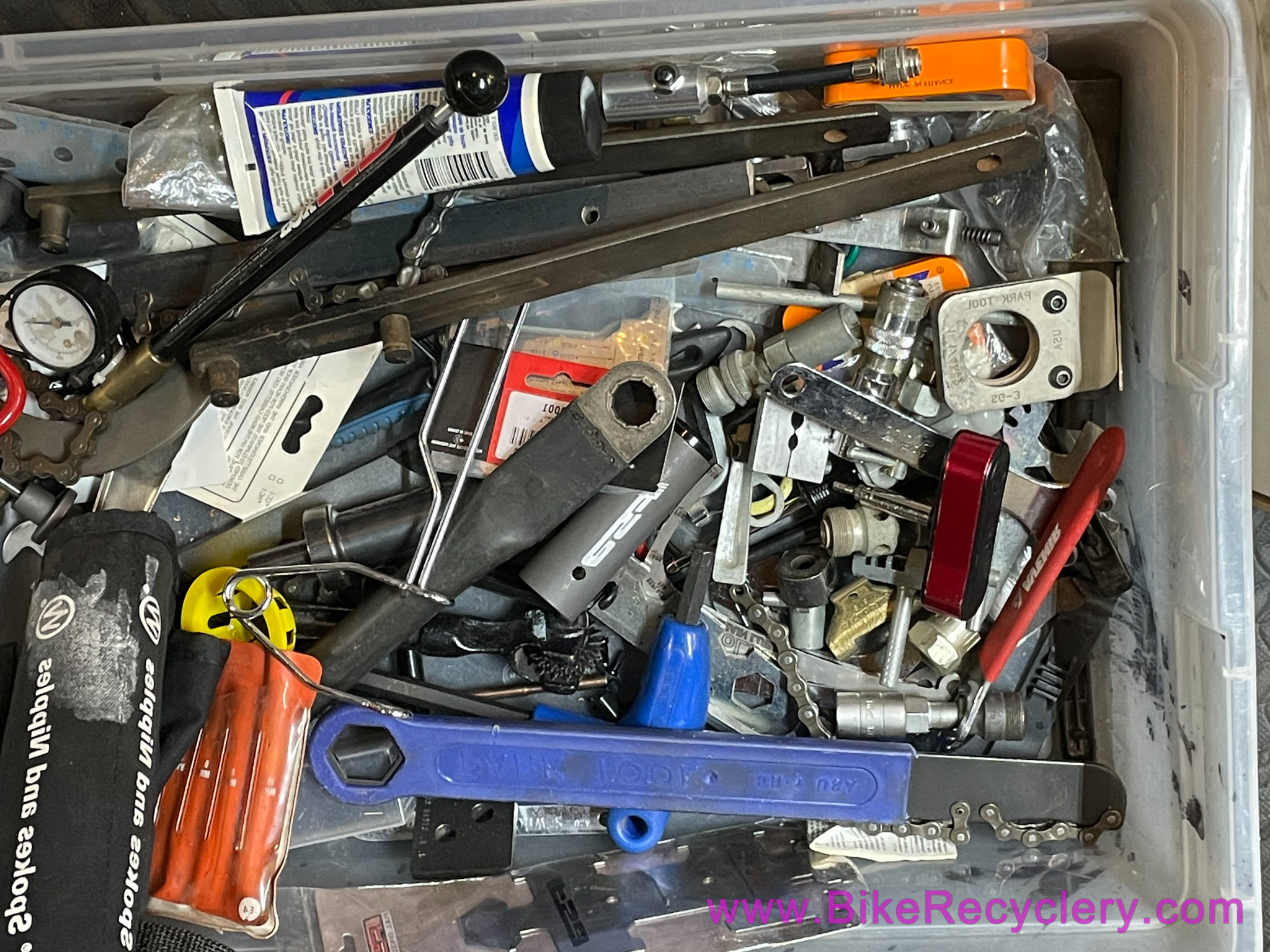 PDX Bike Yard Sale 6/22! TOOLS - Repair/Truing Stands - Manuals - Kit - Disc Brakes - Campy - Racks - Vintage Shoes...