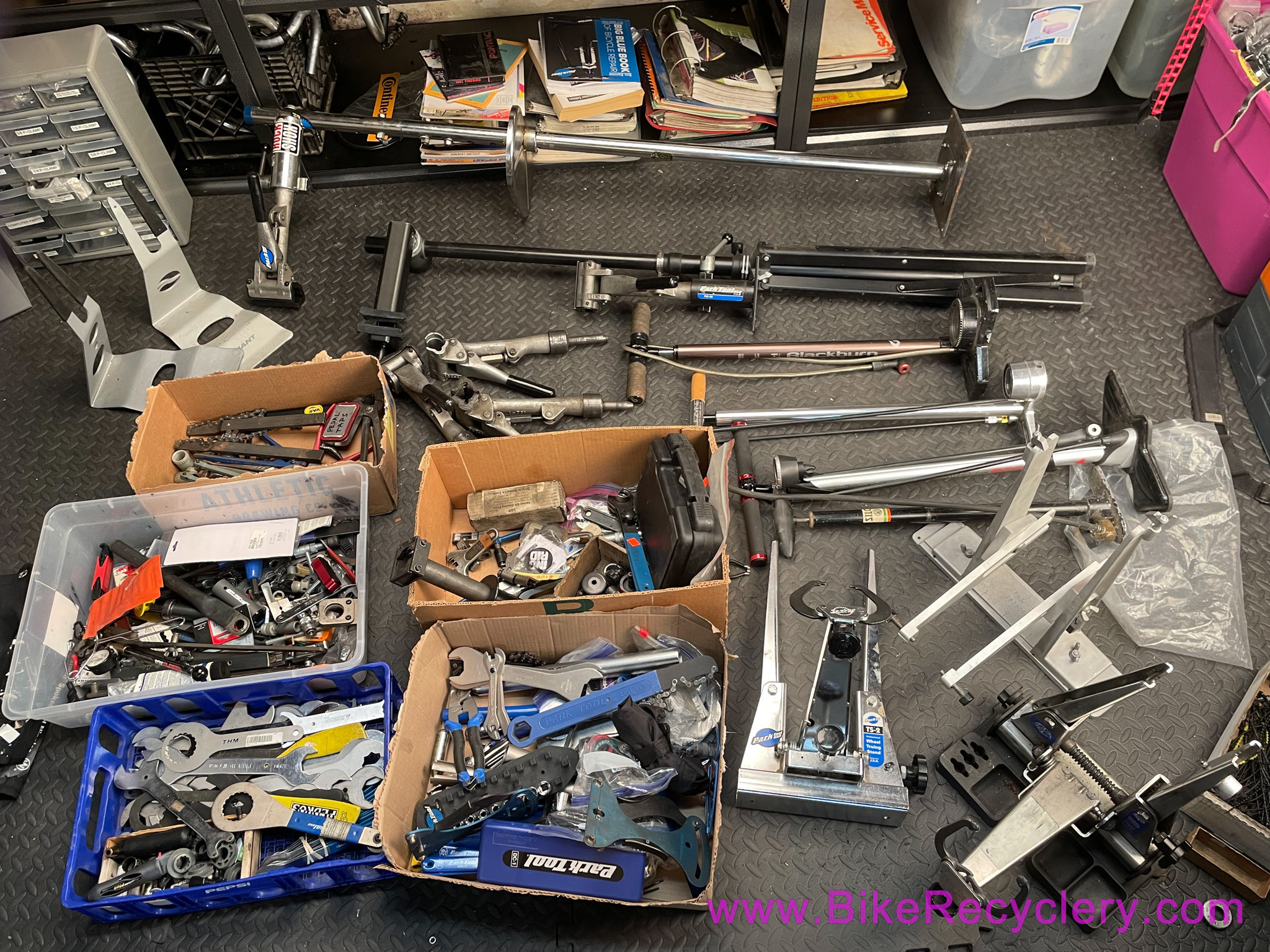 PDX Bike Yard Sale 6/22! TOOLS - Repair/Truing Stands - Manuals - Kit - Disc Brakes - Campy - Racks - Vintage Shoes...